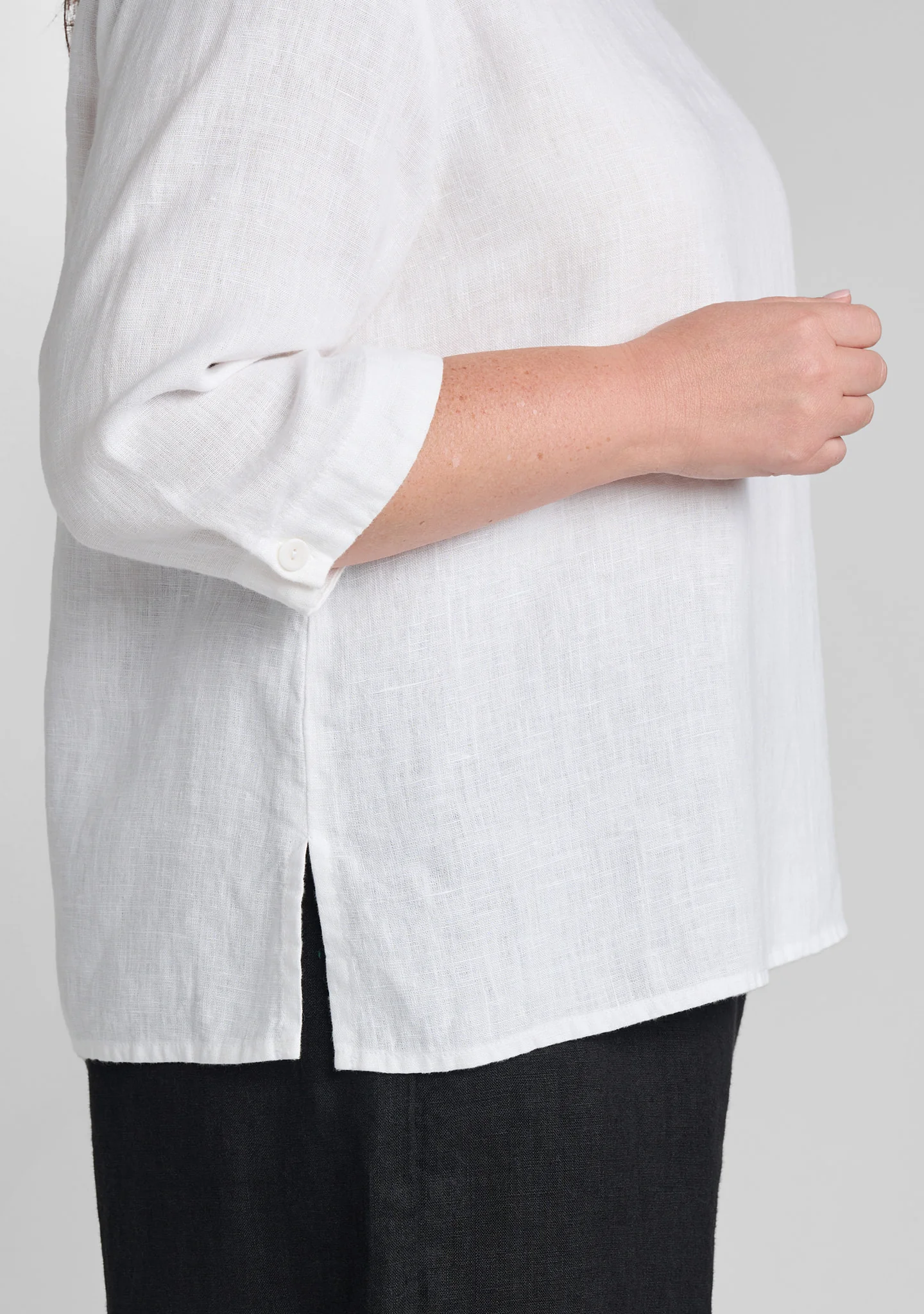 3/4 Pullover - Linen Top - Image 5