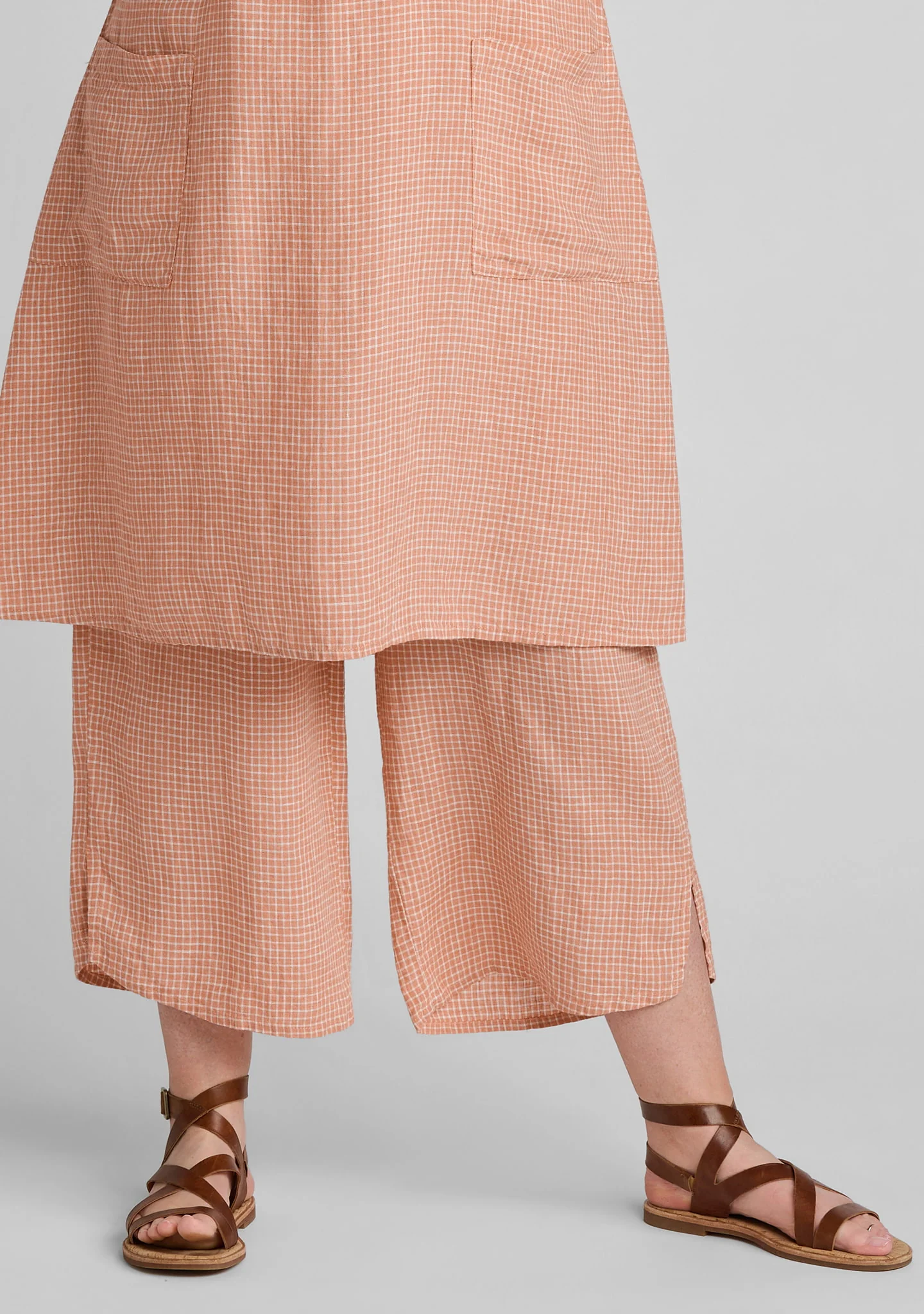Airy Floods - Linen Pants With Elastic Waist - Image 3
