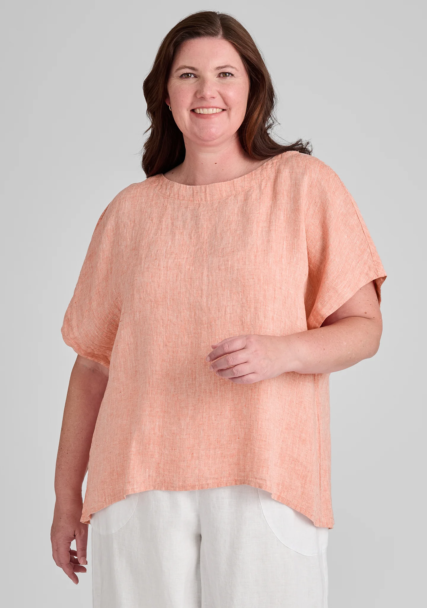 Back Slit Tee - Linen Shirt - FINAL SALE - Image 5