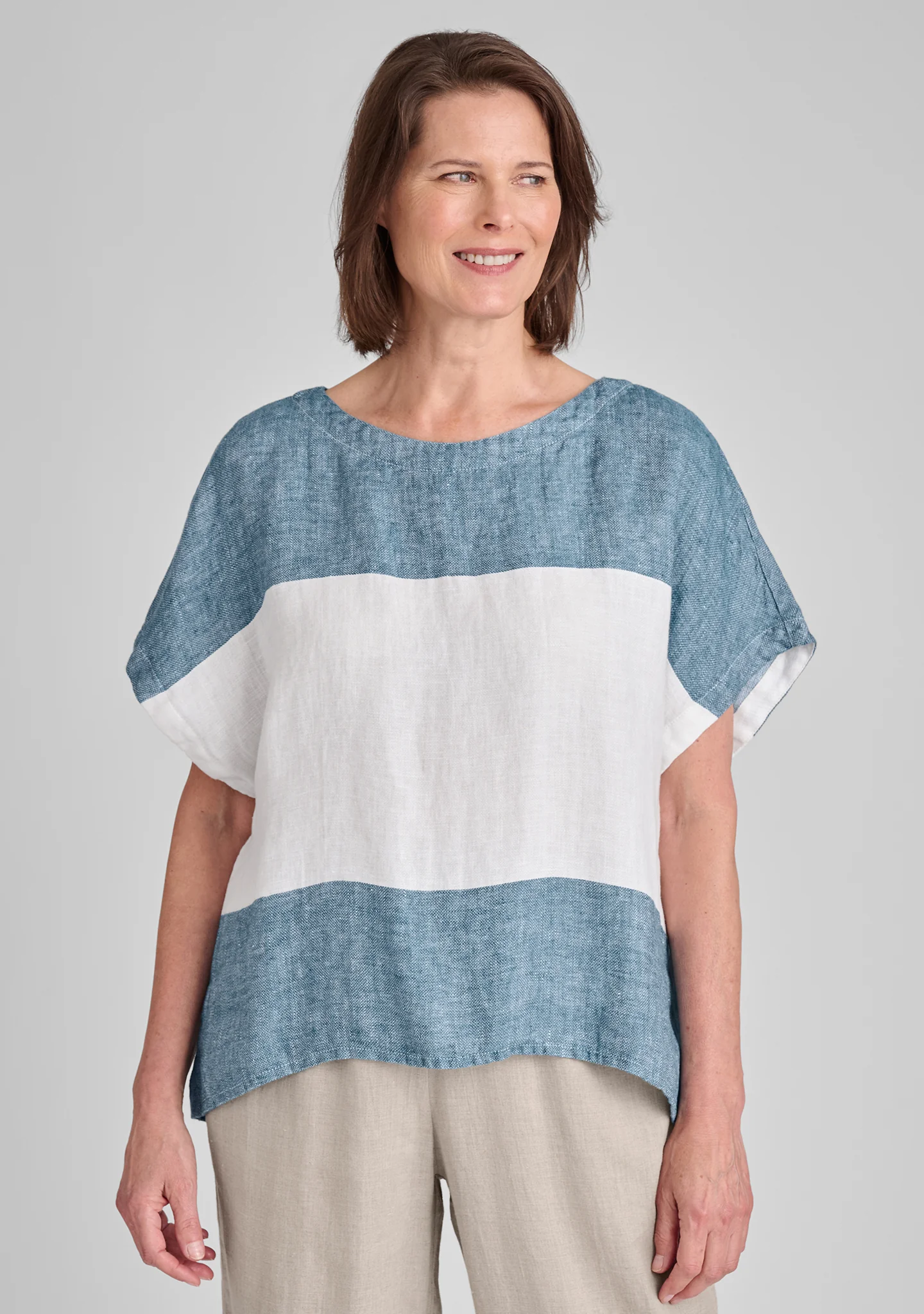 Back Slit Tee - Linen Shirt - FINAL SALE - Image 6