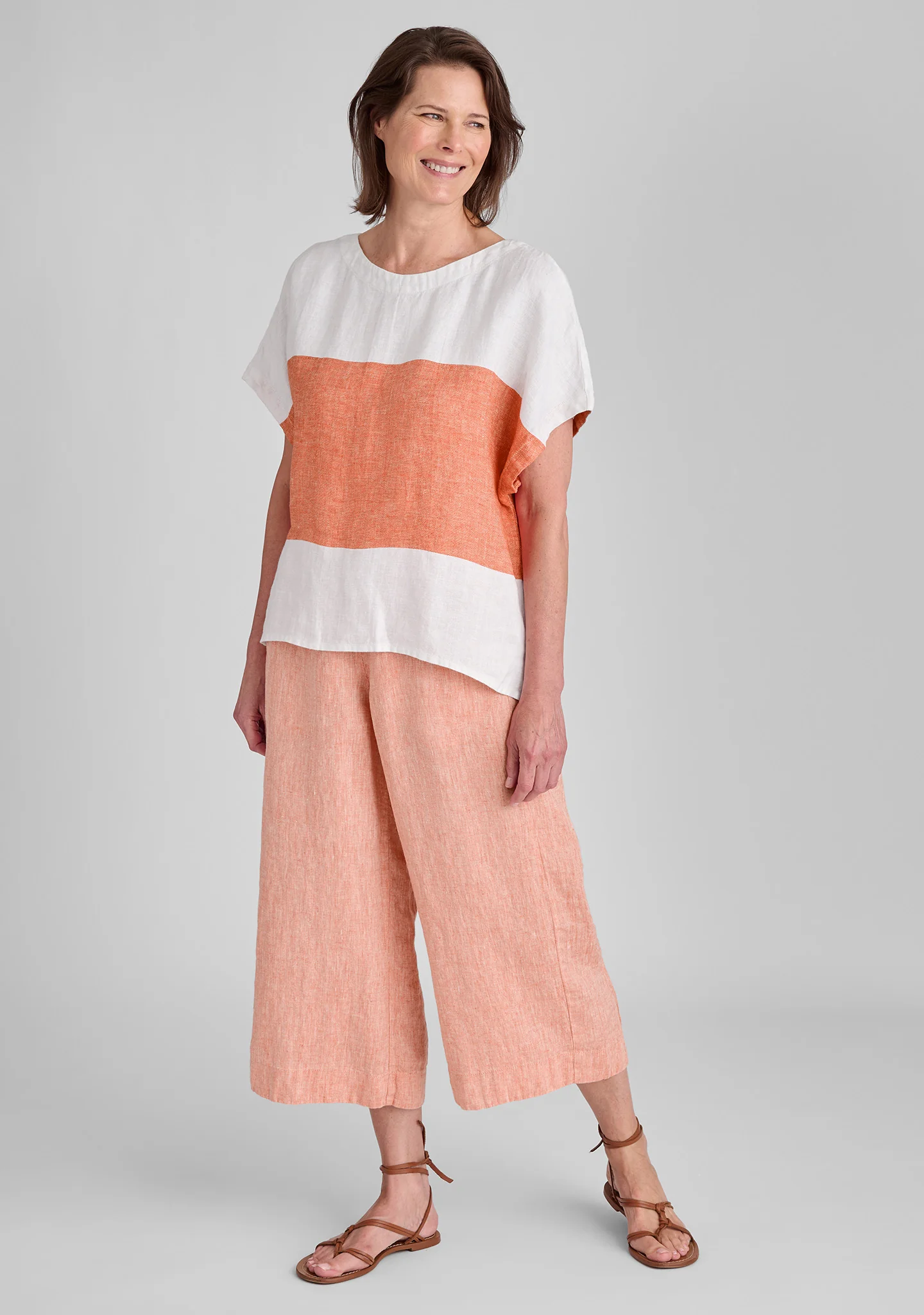 Back Slit Tee - Linen Shirt - FINAL SALE - Image 7