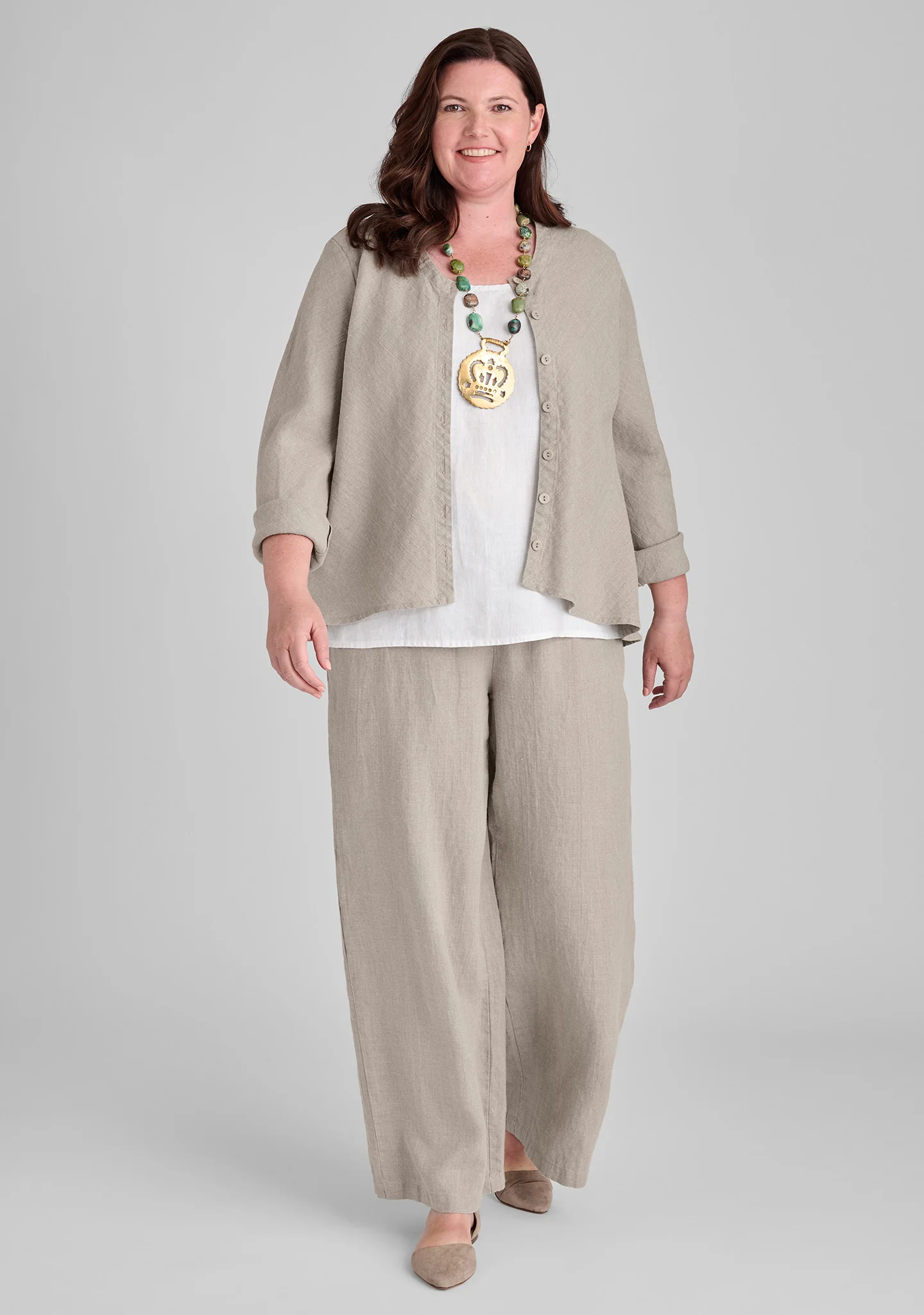 Beneficial Blouse - Linen Cardigan - FINAL SALE - Image 4