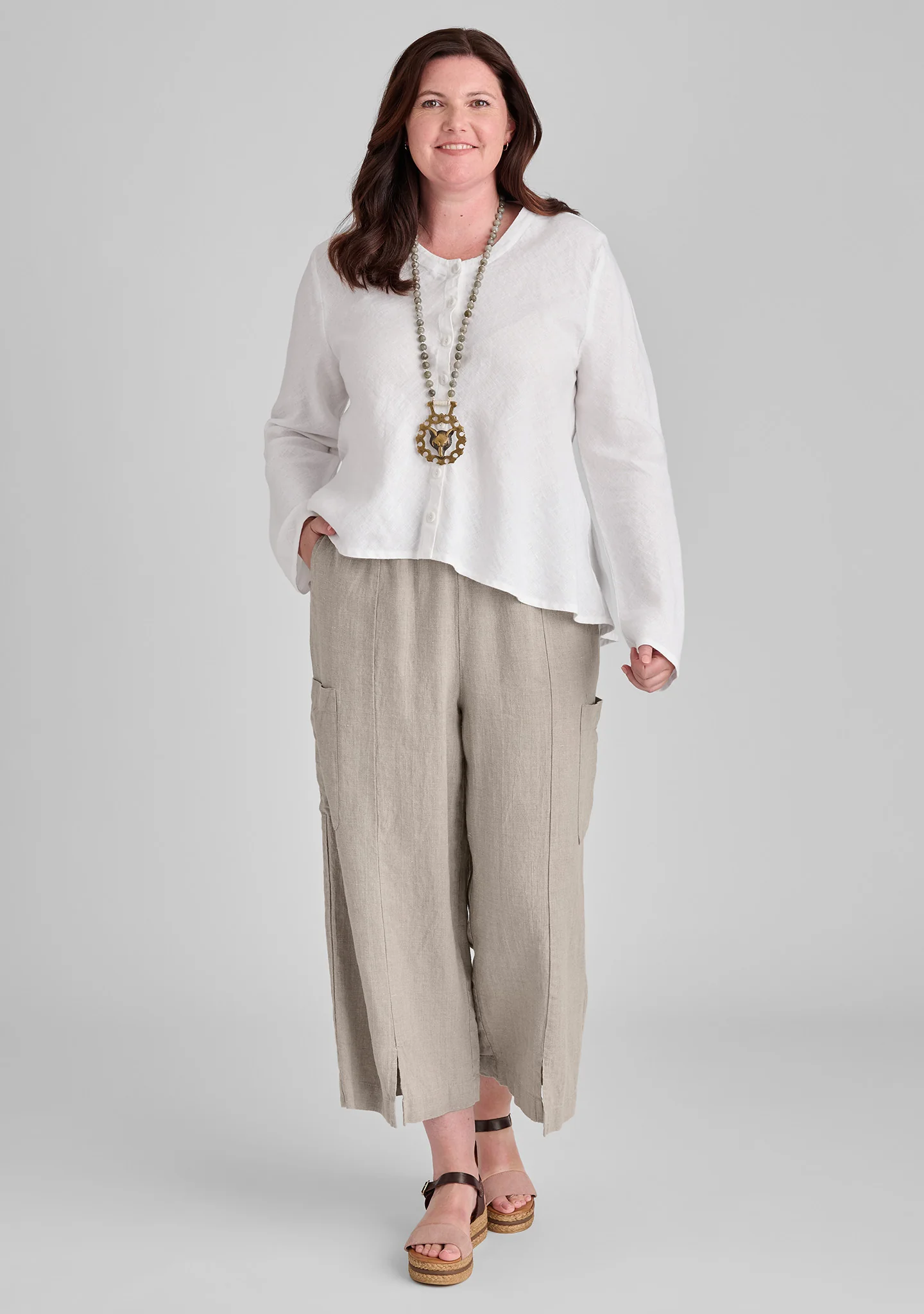 Beneficial Blouse - Linen Cardigan - FINAL SALE - Image 5