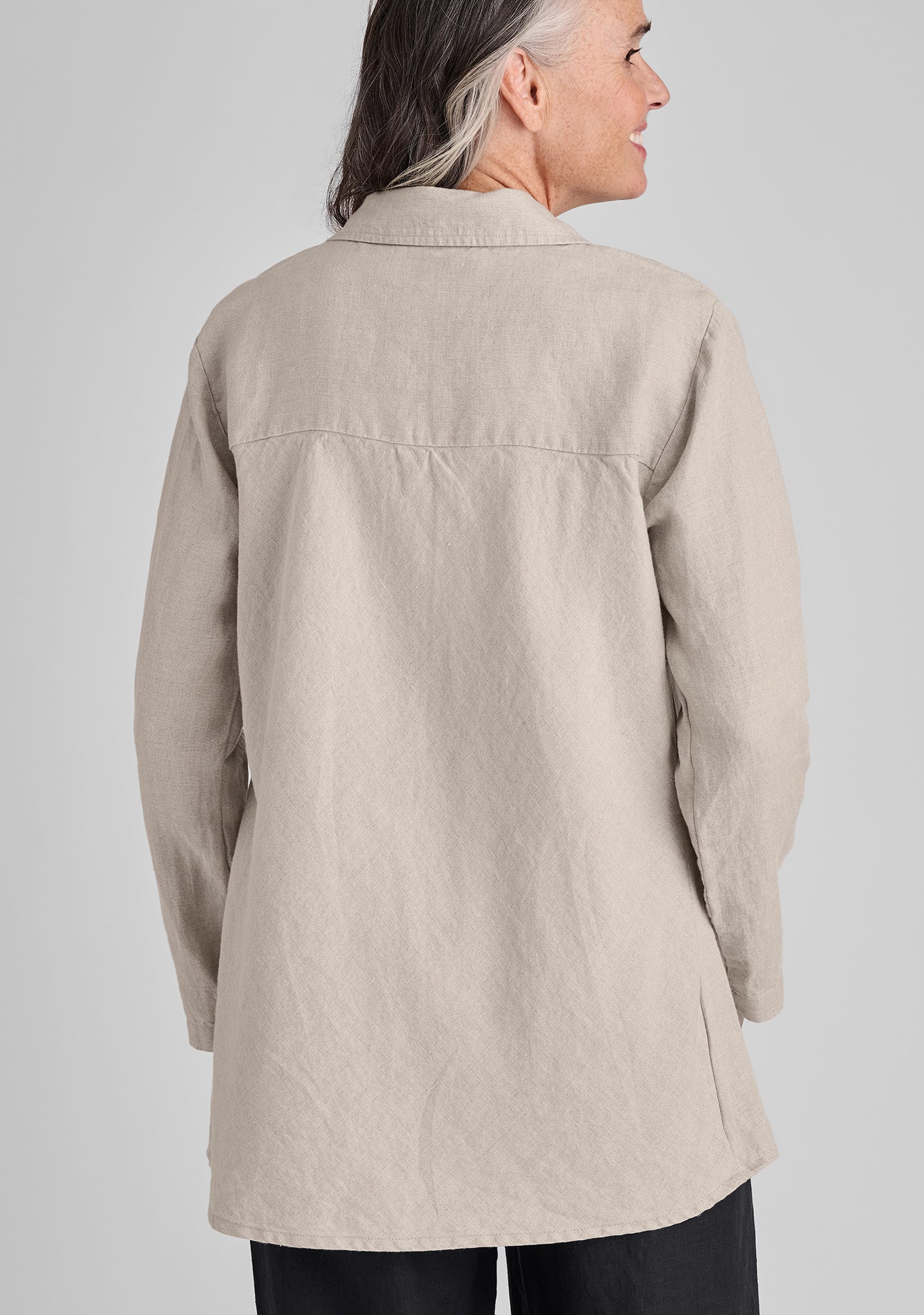 Bias Back Shirt - Linen Shirt - Image 10