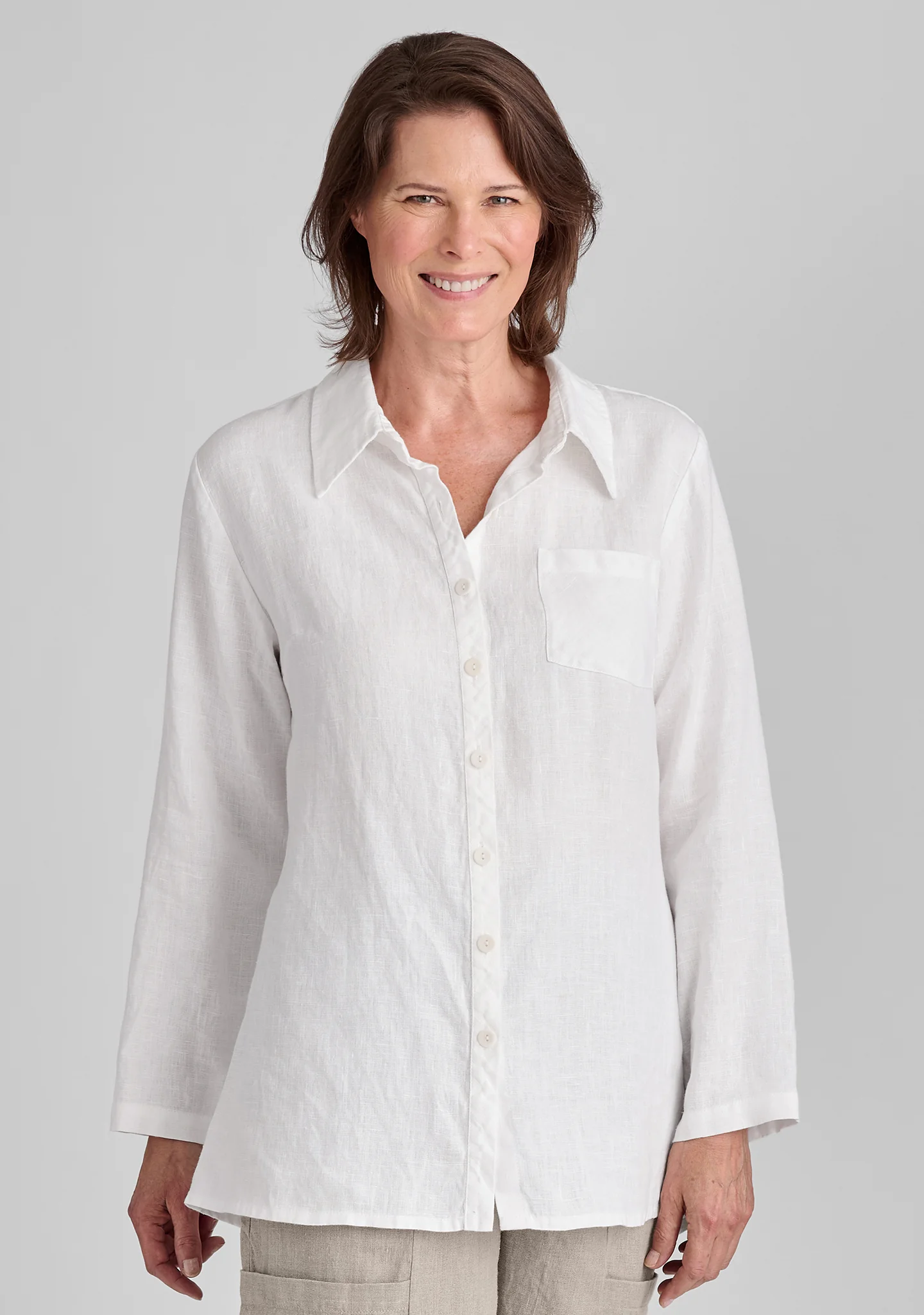 Bias Back Shirt - Linen Shirt - Image 5