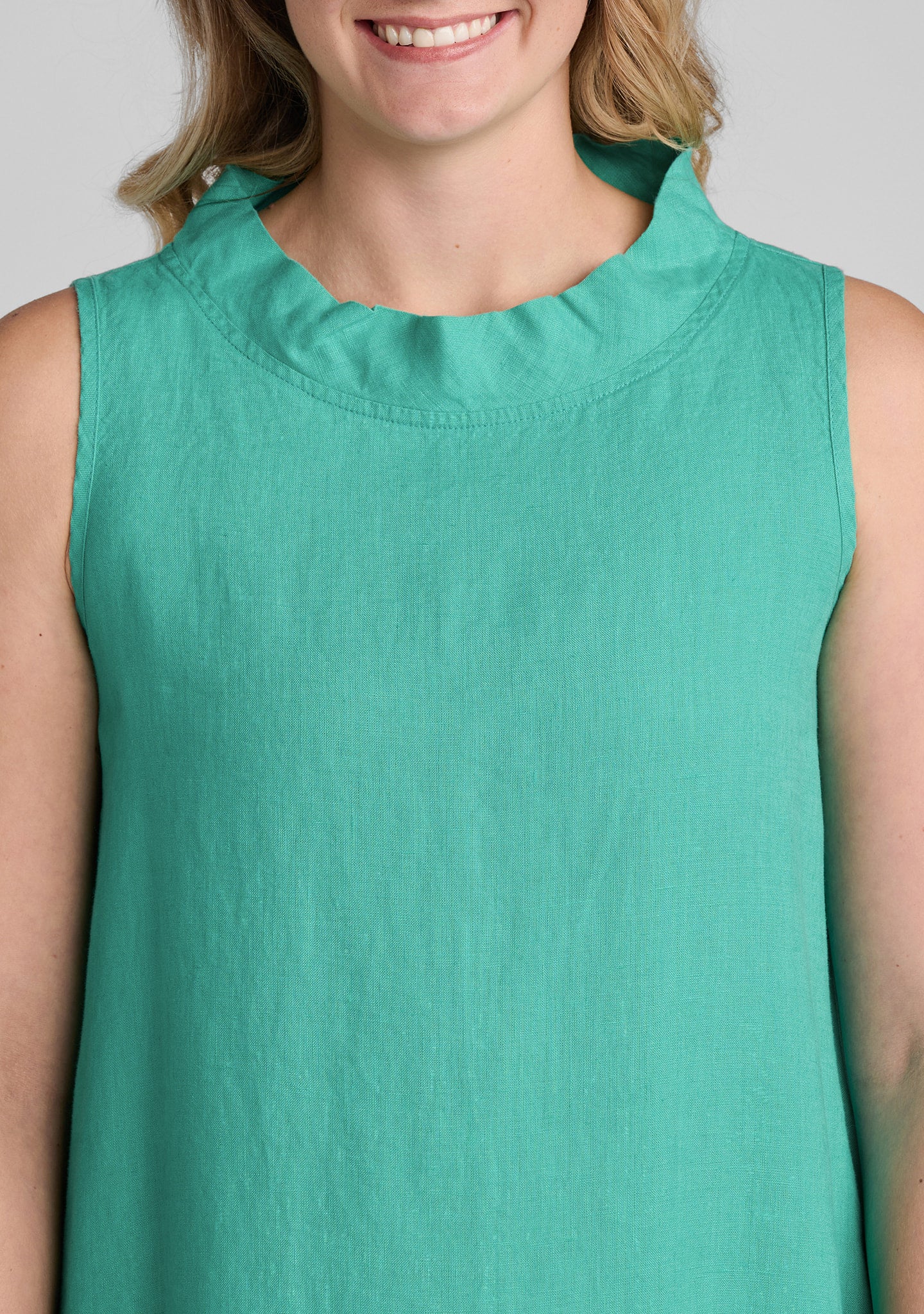 Brooke Dress - Sleeveless Linen Dress - Image 7