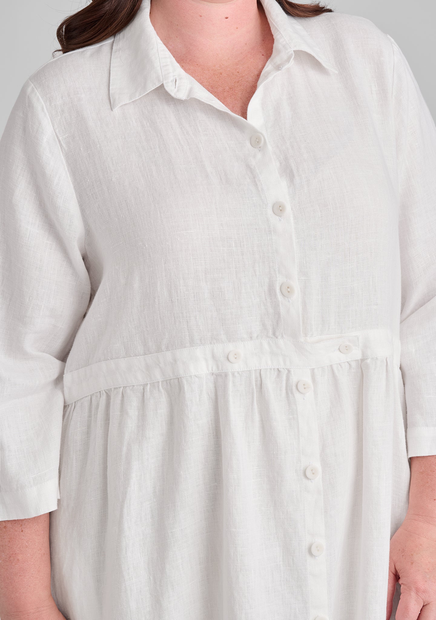 Button Down Dress - Linen Maxi Dress - FINAL SALE - Image 6