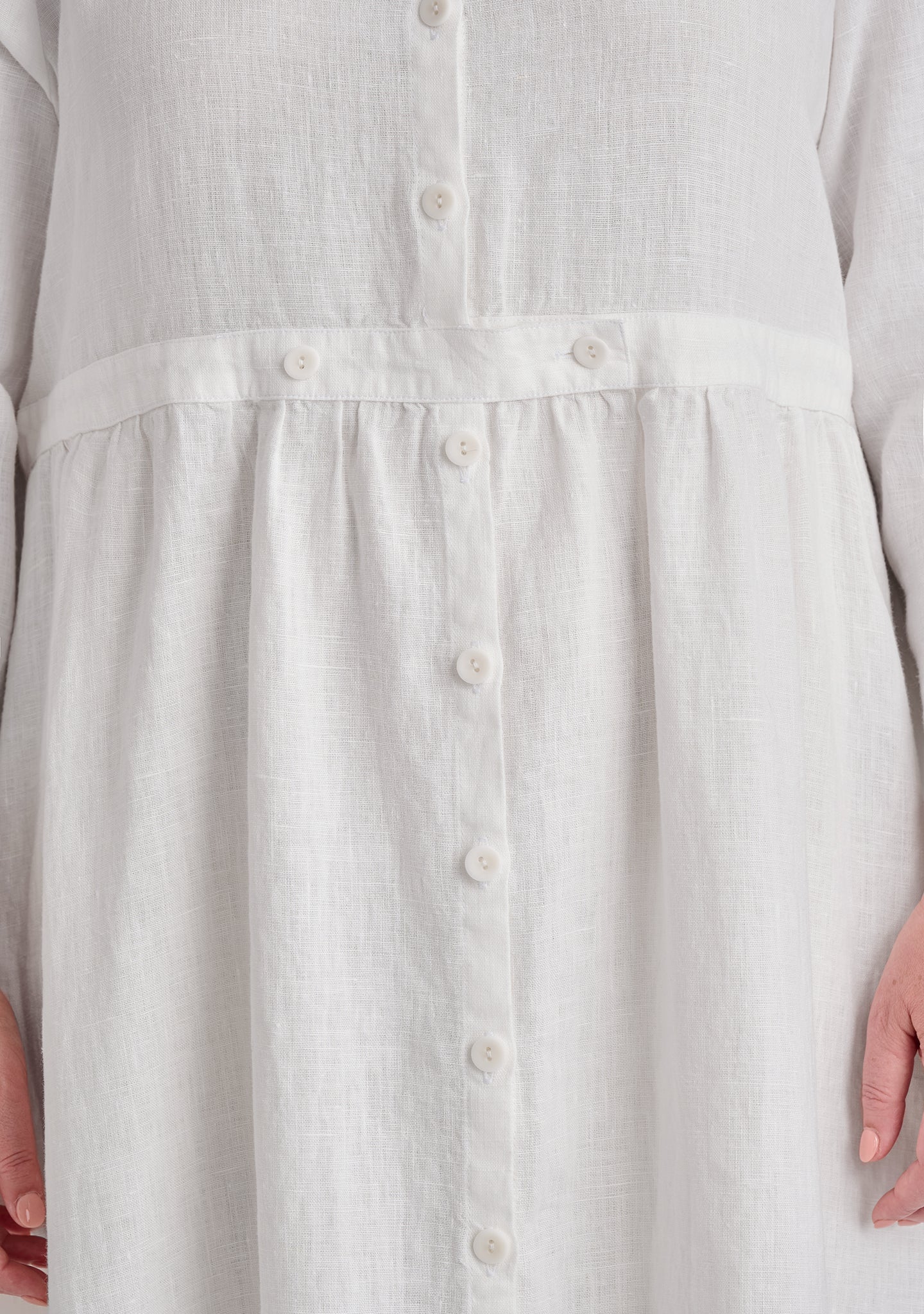 Button Down Dress - Linen Maxi Dress - FINAL SALE - Image 7
