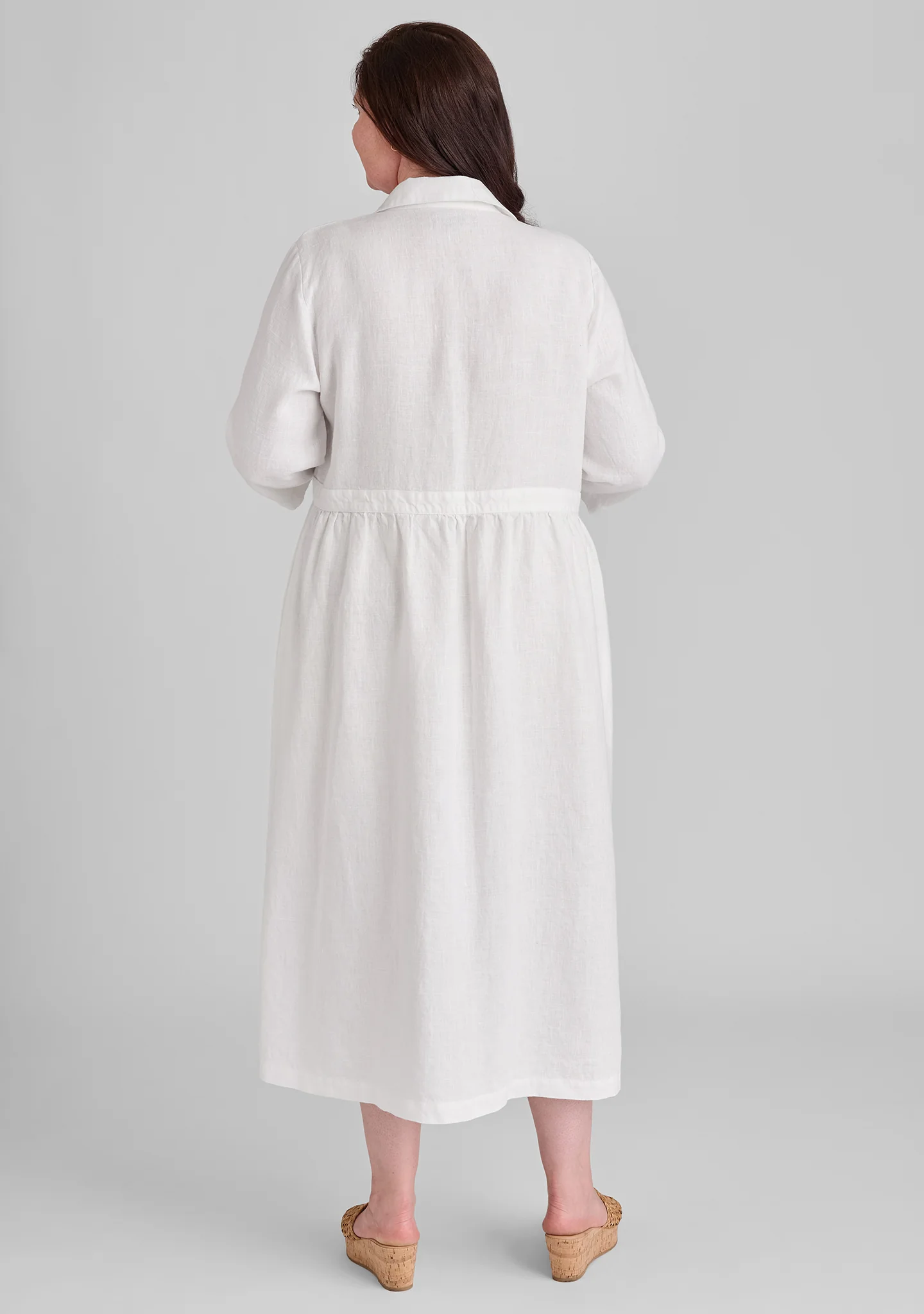 Button Down Dress - Linen Maxi Dress - FINAL SALE - Image 9