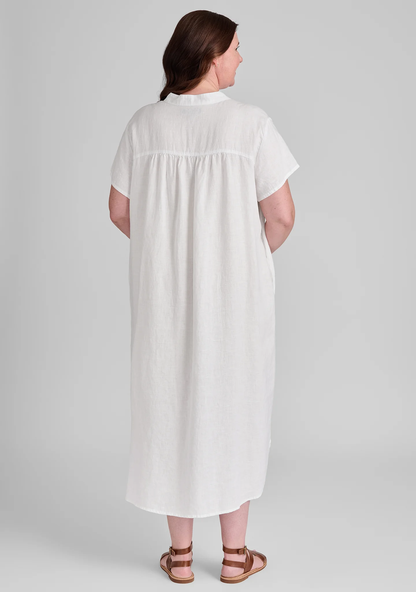 Cafe Dress - Linen Dress - FINAL SALE - Image 9