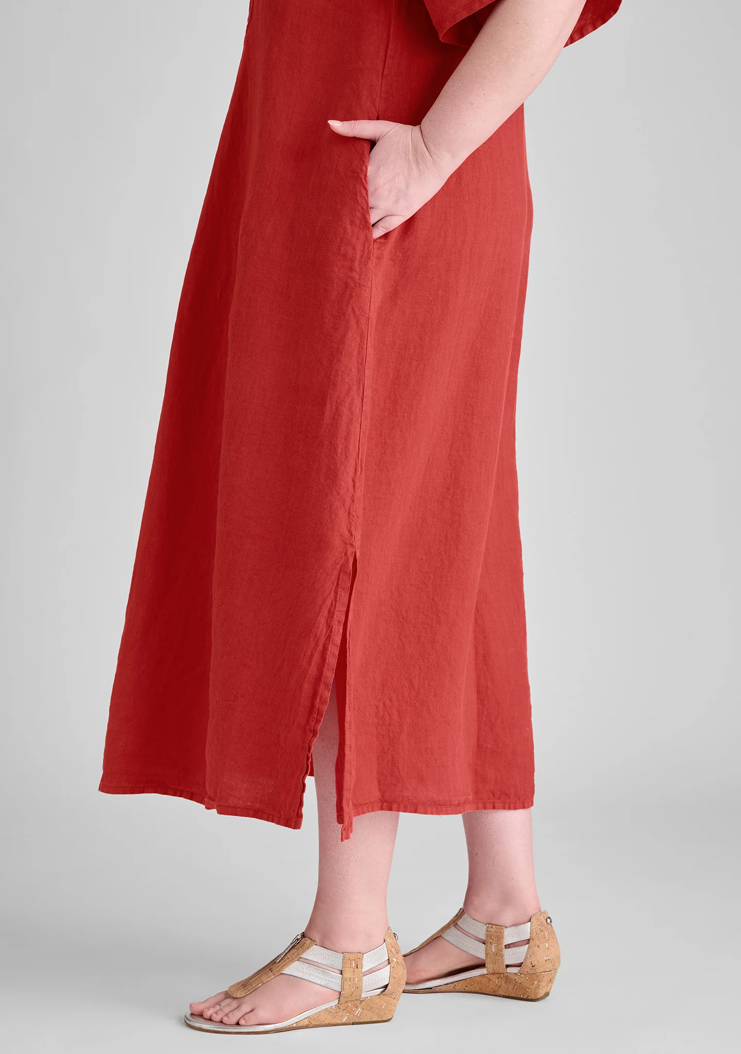 Caftan Dress - Linen Maxi Dress - FINAL SALE - Image 7