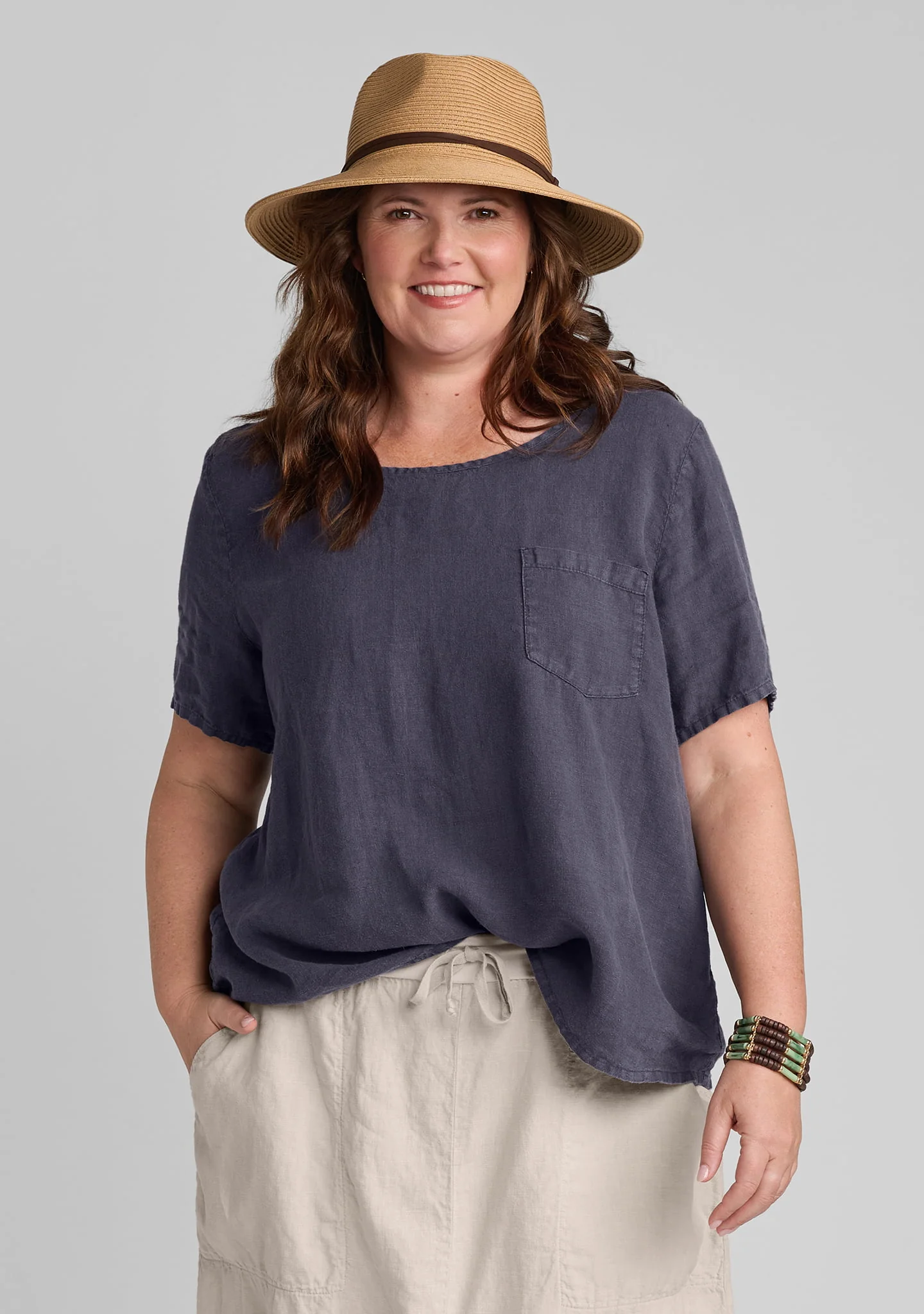 Celestial Tee - Linen T Shirt - Image 10