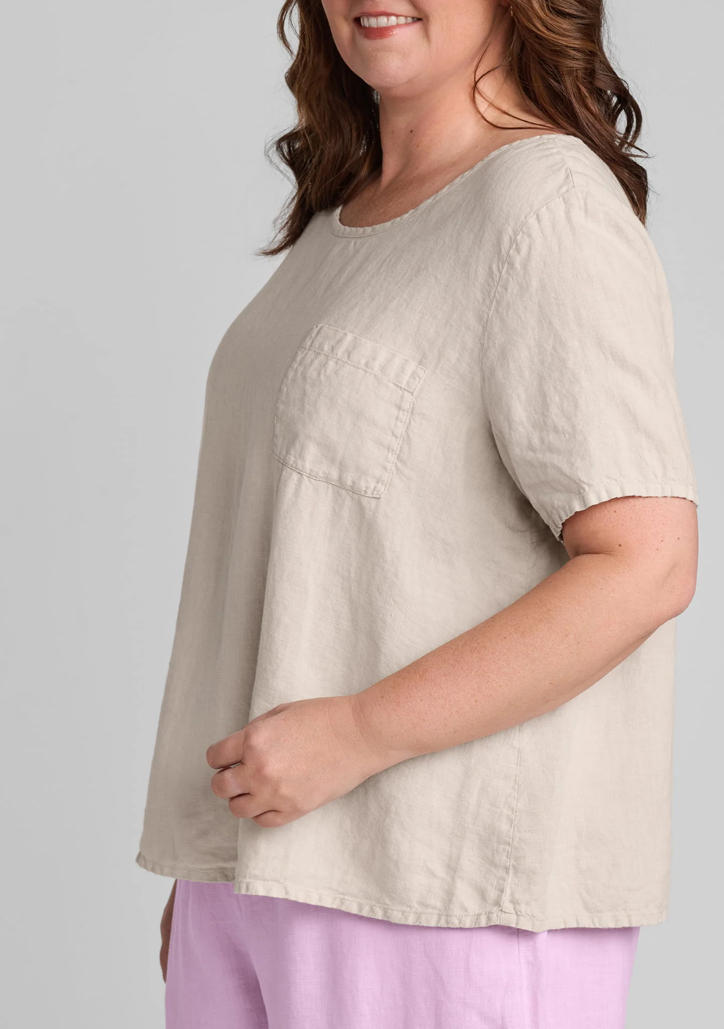 Celestial Tee - Linen T Shirt - Image 8