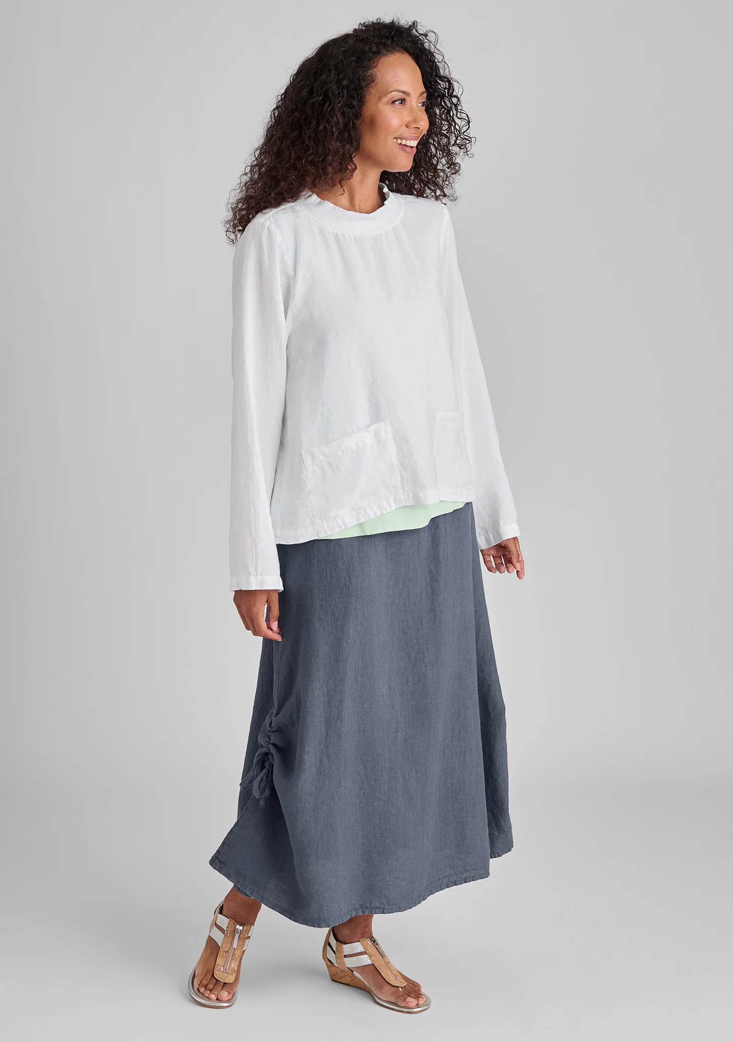 Chelsea Pullover - Long Sleeve Linen Shirt - FINAL SALE - Image 10