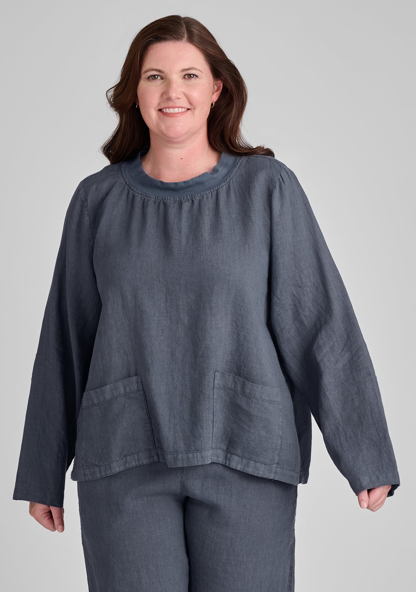 Chelsea Pullover - Long Sleeve Linen Shirt - FINAL SALE - Image 5