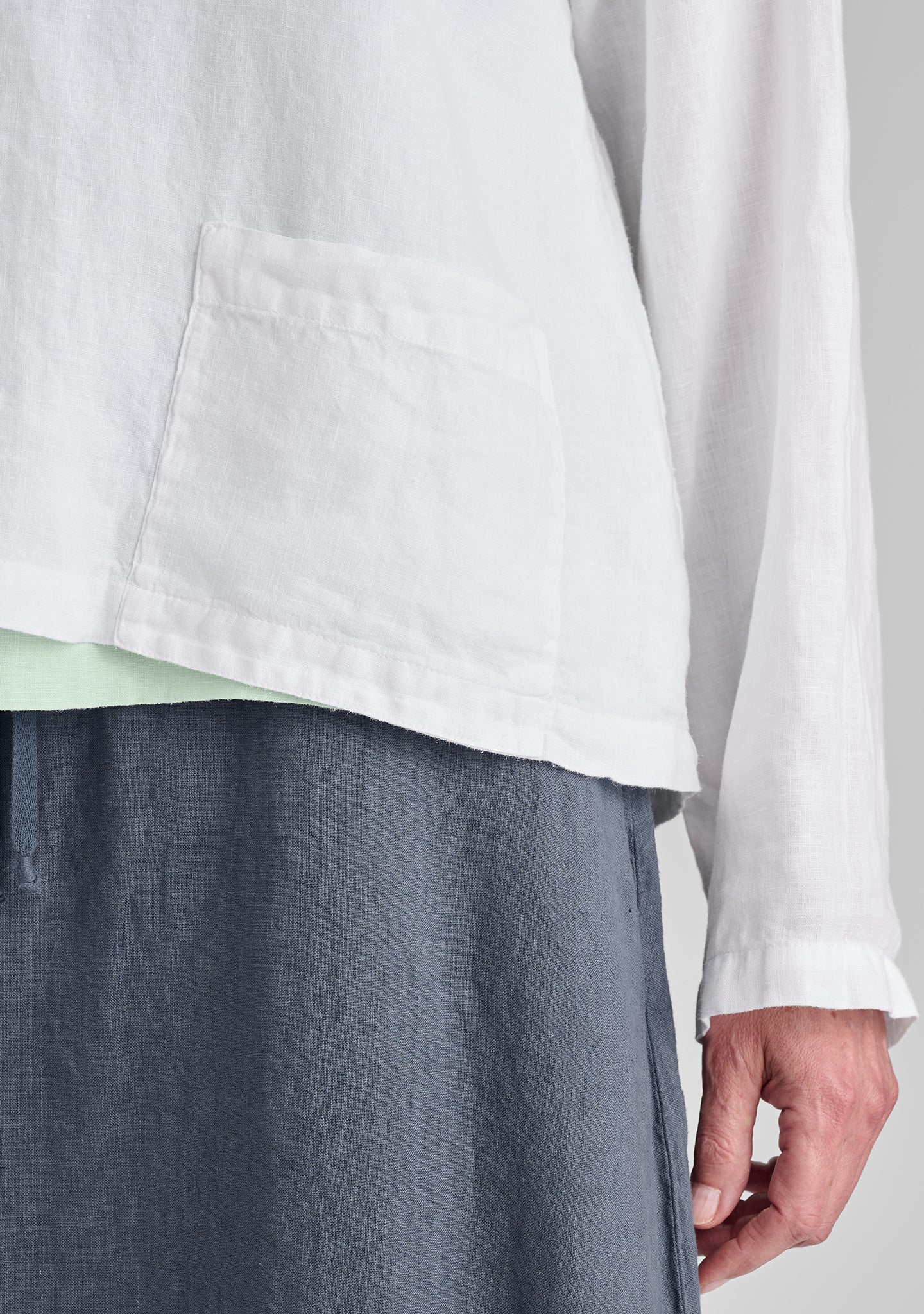 Chelsea Pullover - Long Sleeve Linen Shirt - FINAL SALE - Image 8