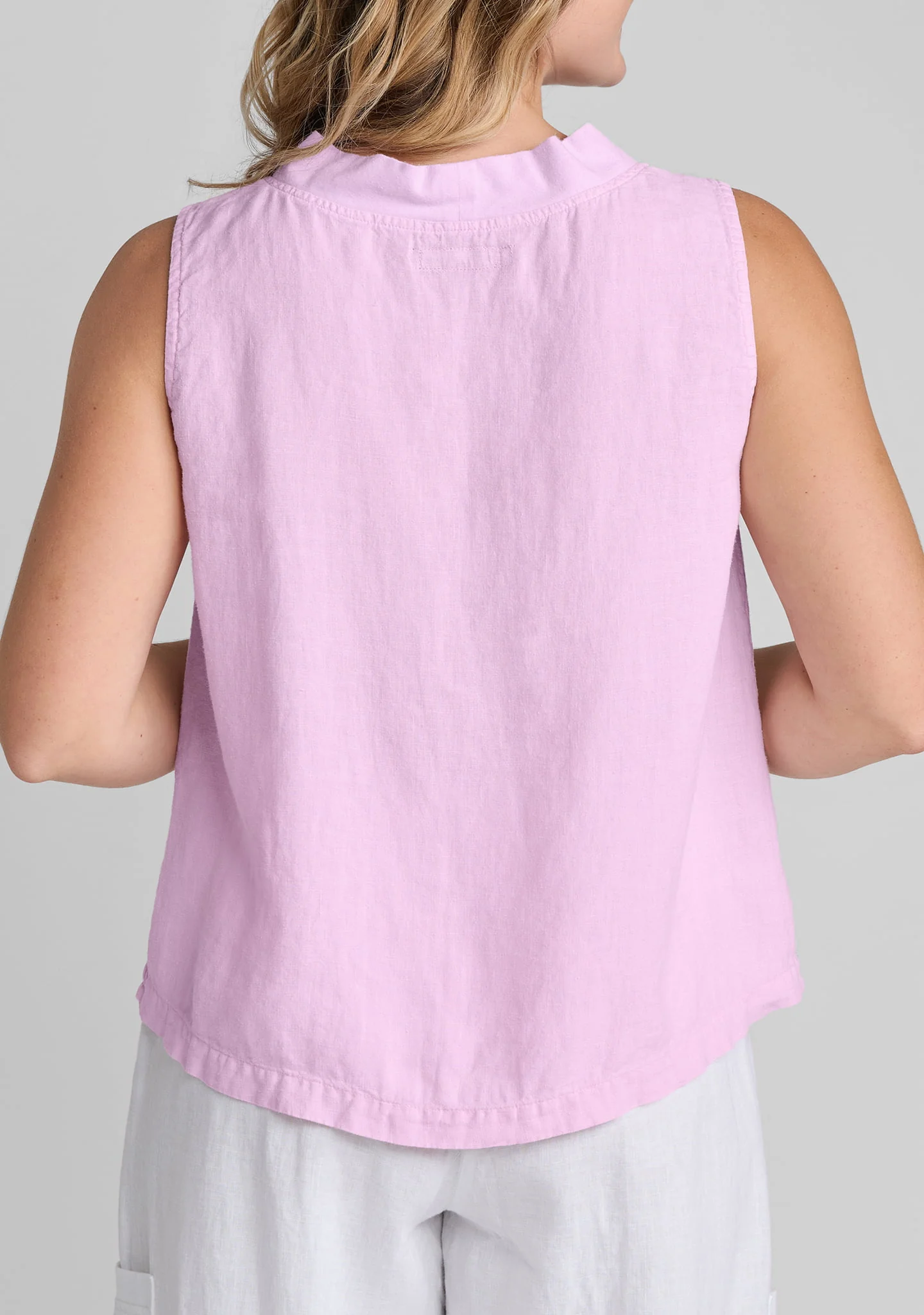 Chelsea Top - Linen Tank Top - Image 12