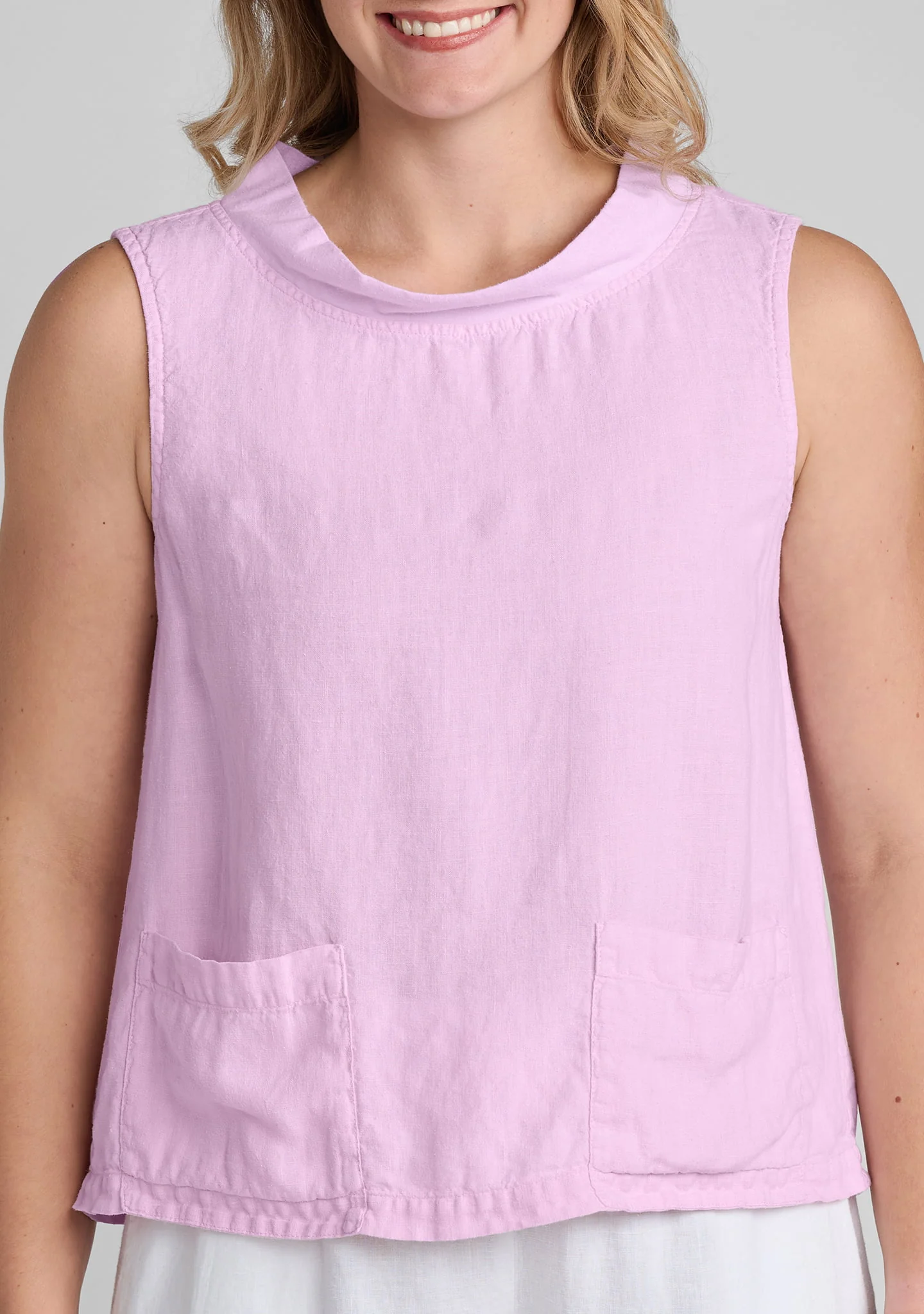 Chelsea Top - Linen Tank Top - Image 9