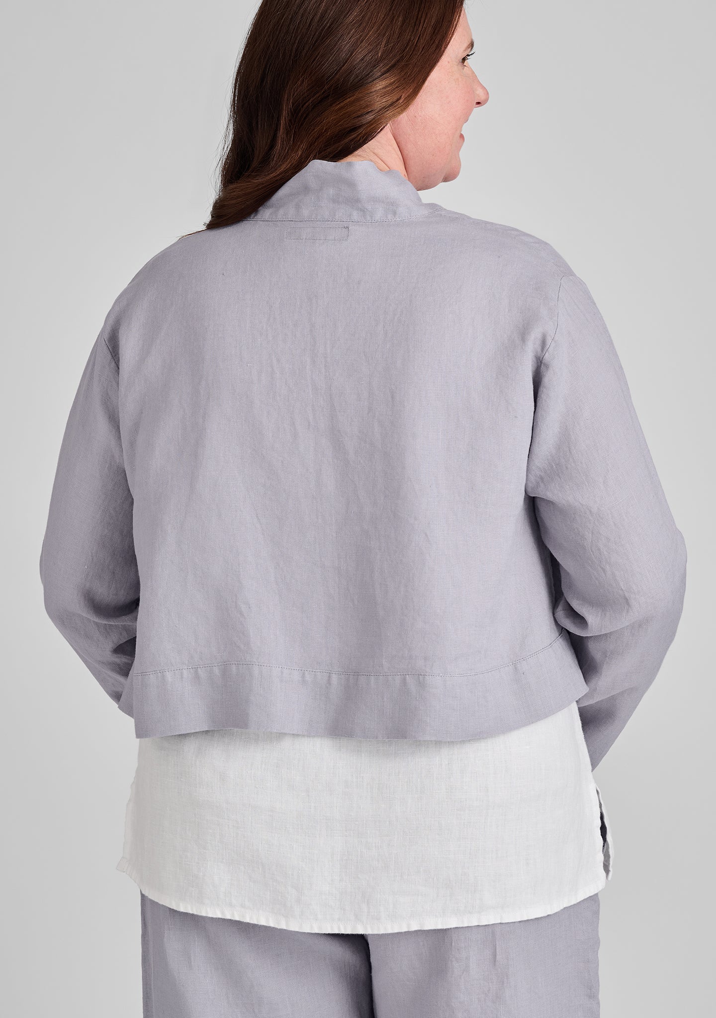 Cropped Cardigan - Linen Cardigan - FINAL SALE - Image 10