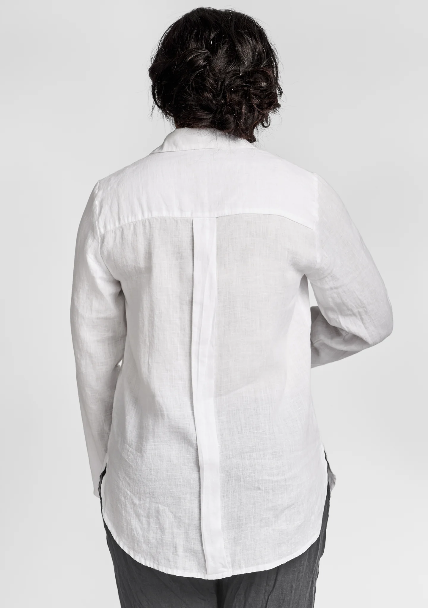 Crossroads Blouse - Linen Button Down Shirt - Image 9