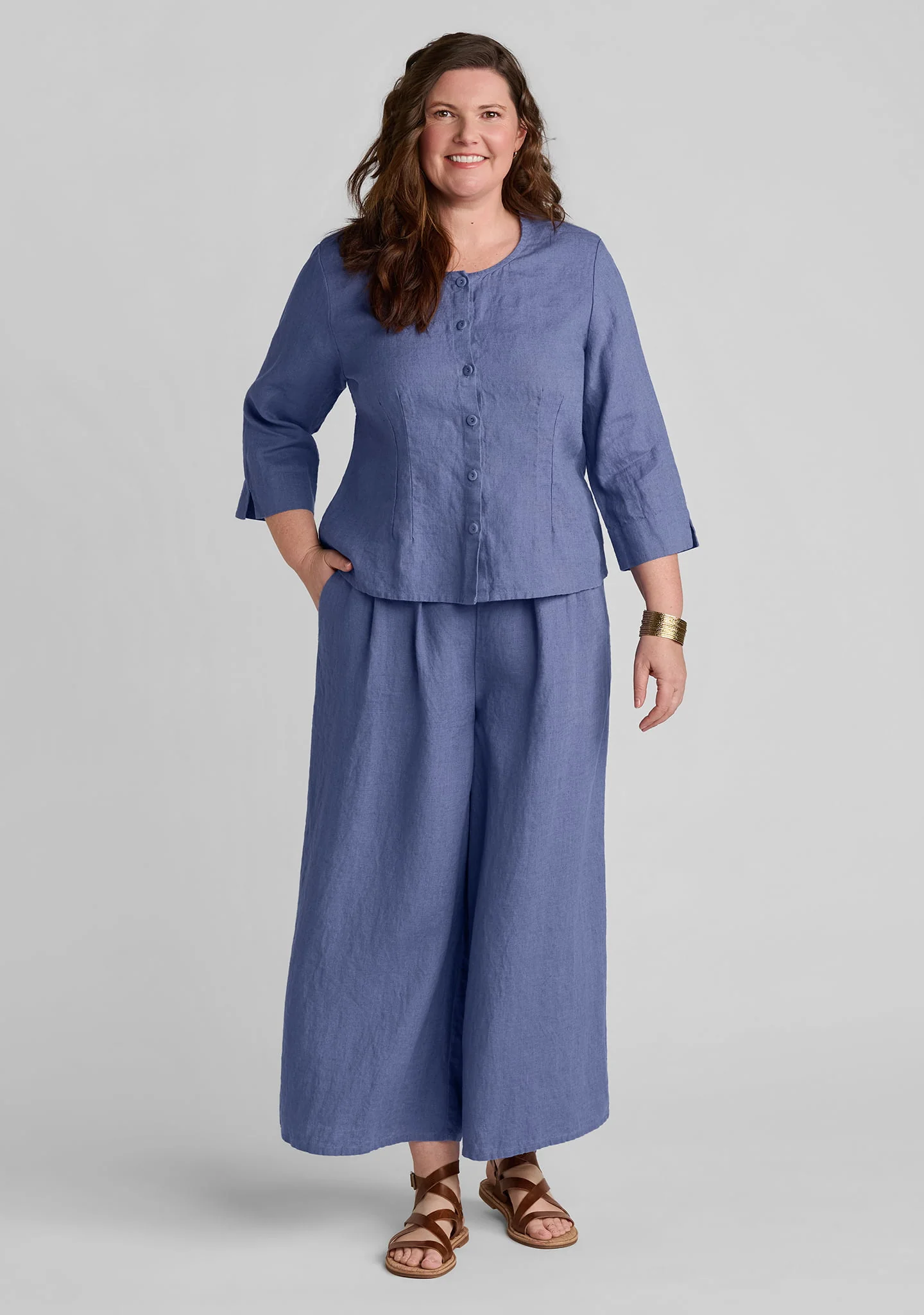 Dainty Cardigan - Linen Button Down - Image 5