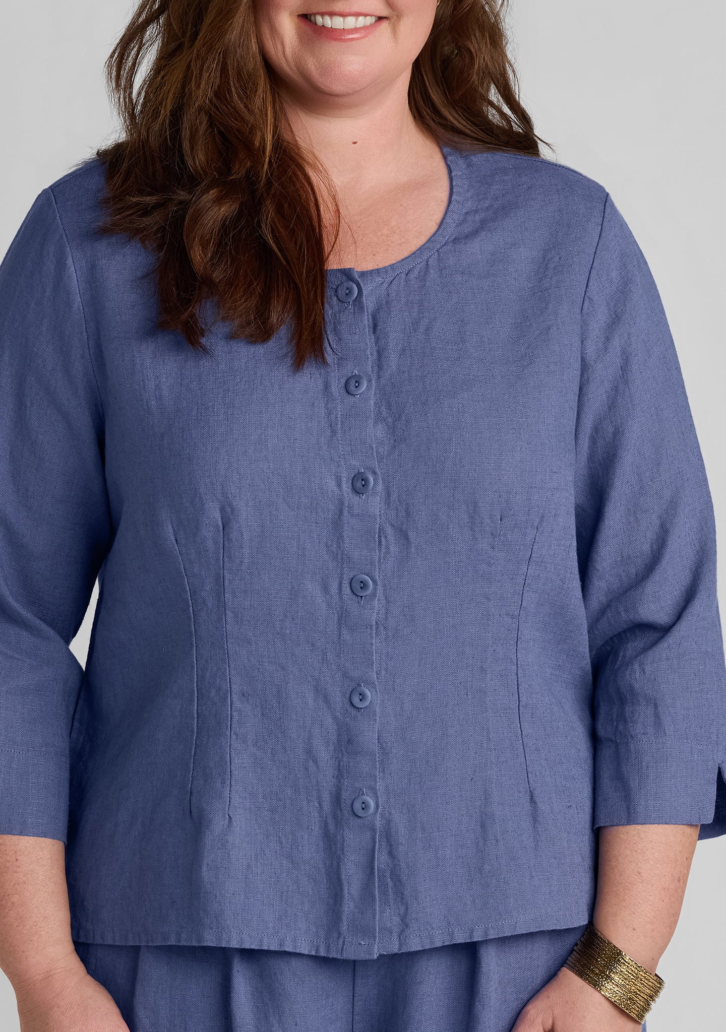 Dainty Cardigan - Linen Button Down - Image 6