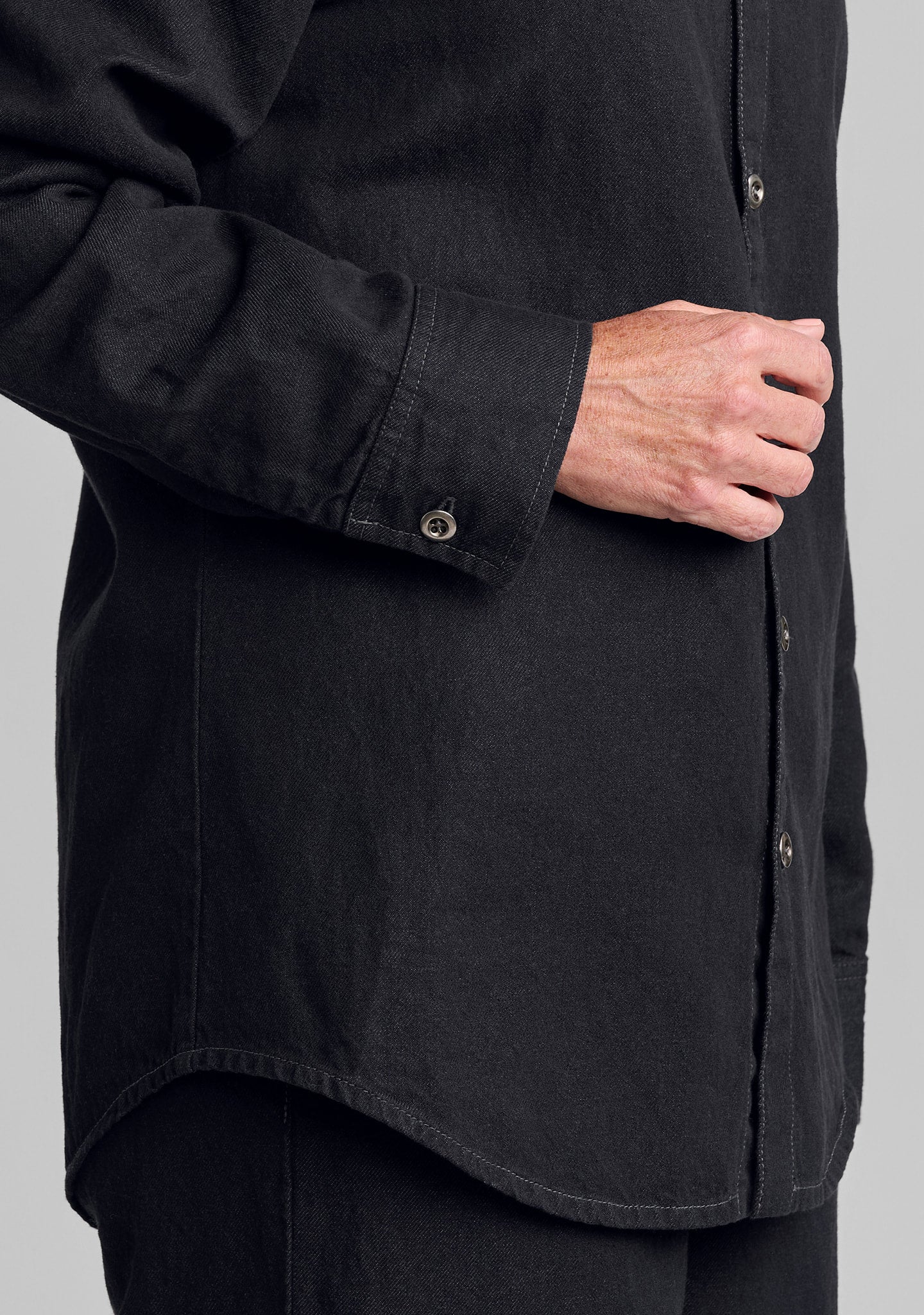 Denim Shirt - Linen/Cotton Button Down - Image 4