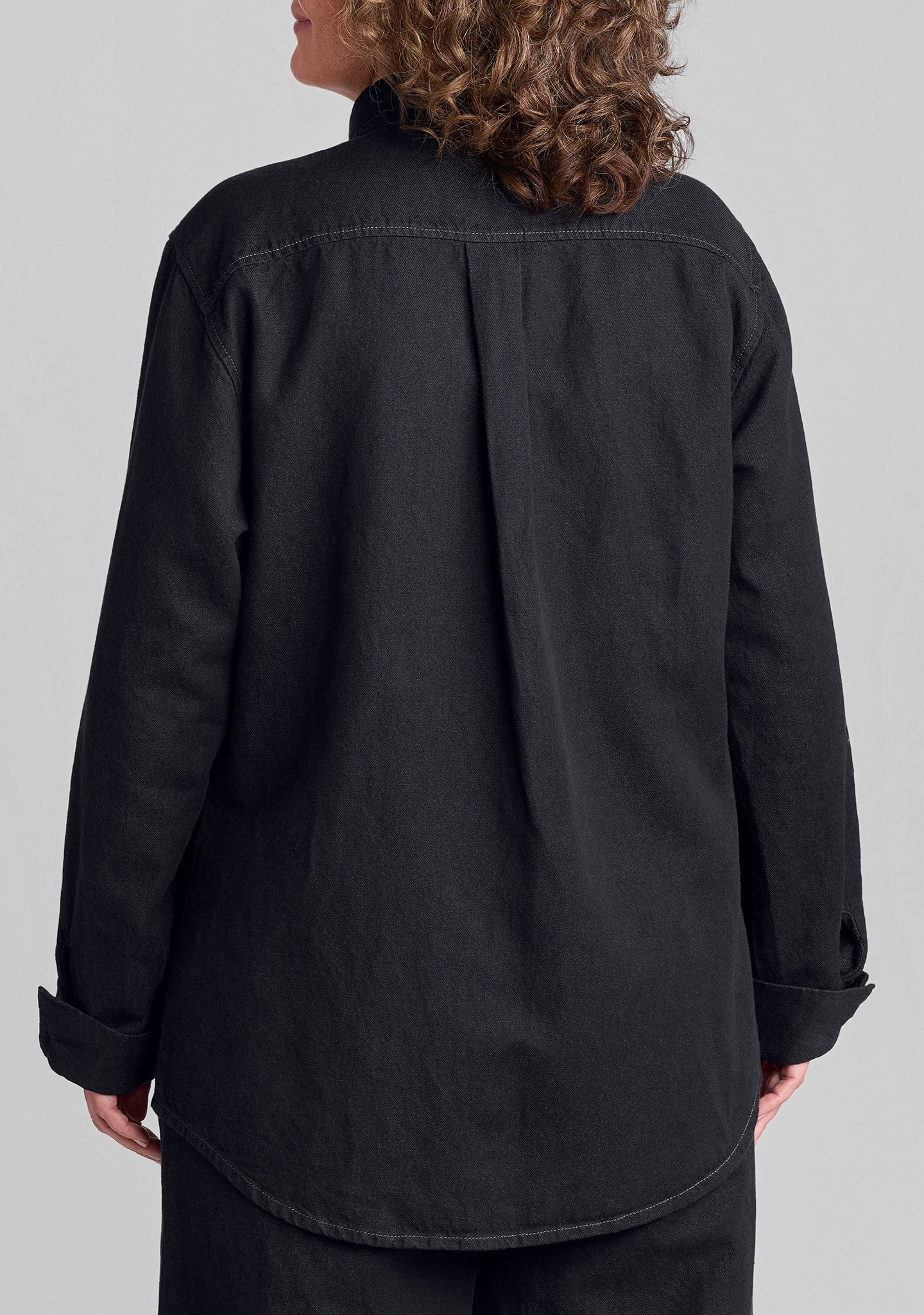 Denim Shirt - Linen/Cotton Button Down - Image 5