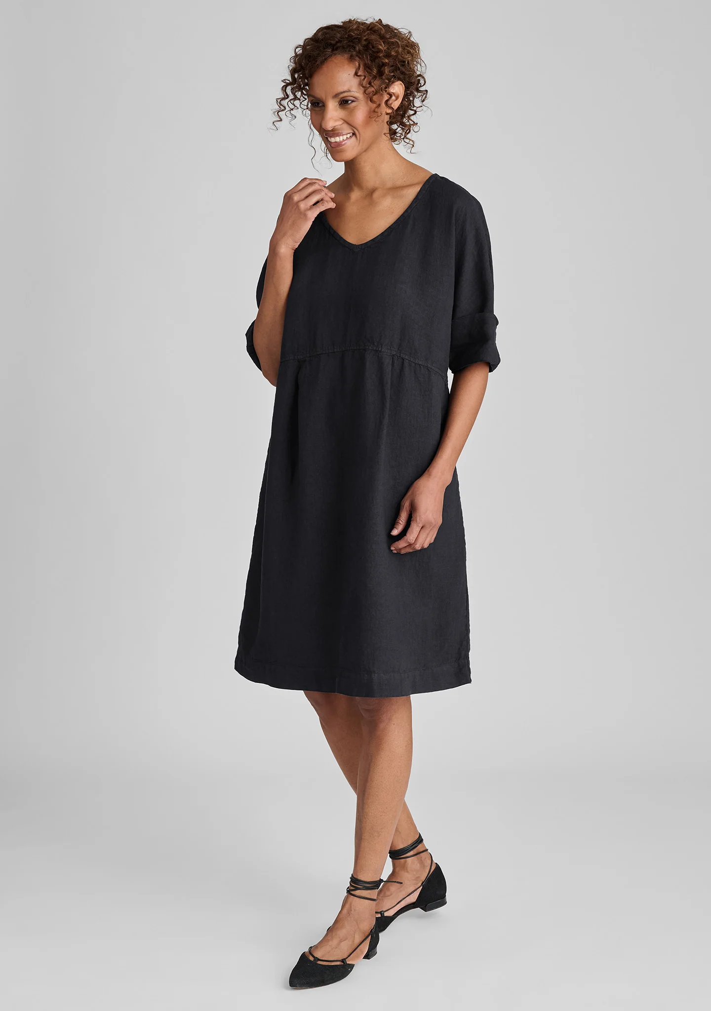 Dolman Dress - Linen Dress - FINAL SALE - Image 3