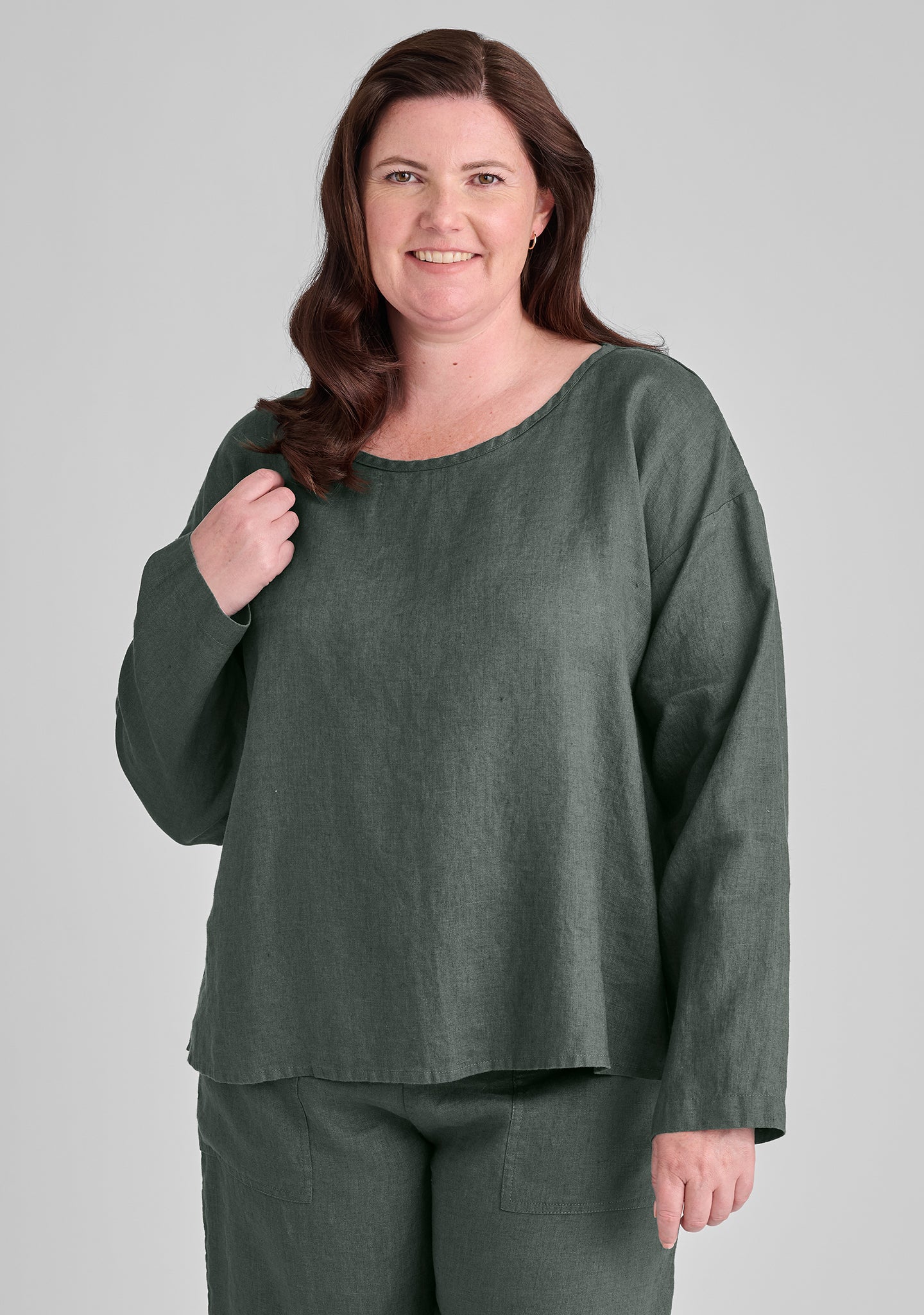Easy Tee - Long Sleeve Linen Shirt - FINAL SALE - Image 6