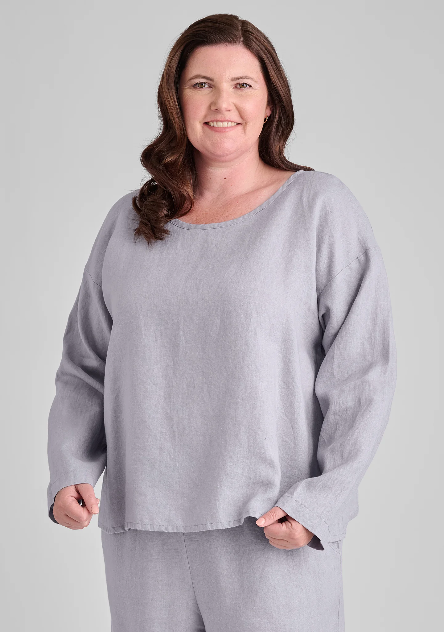 Easy Tee - Long Sleeve Linen Shirt - FINAL SALE - Image 7
