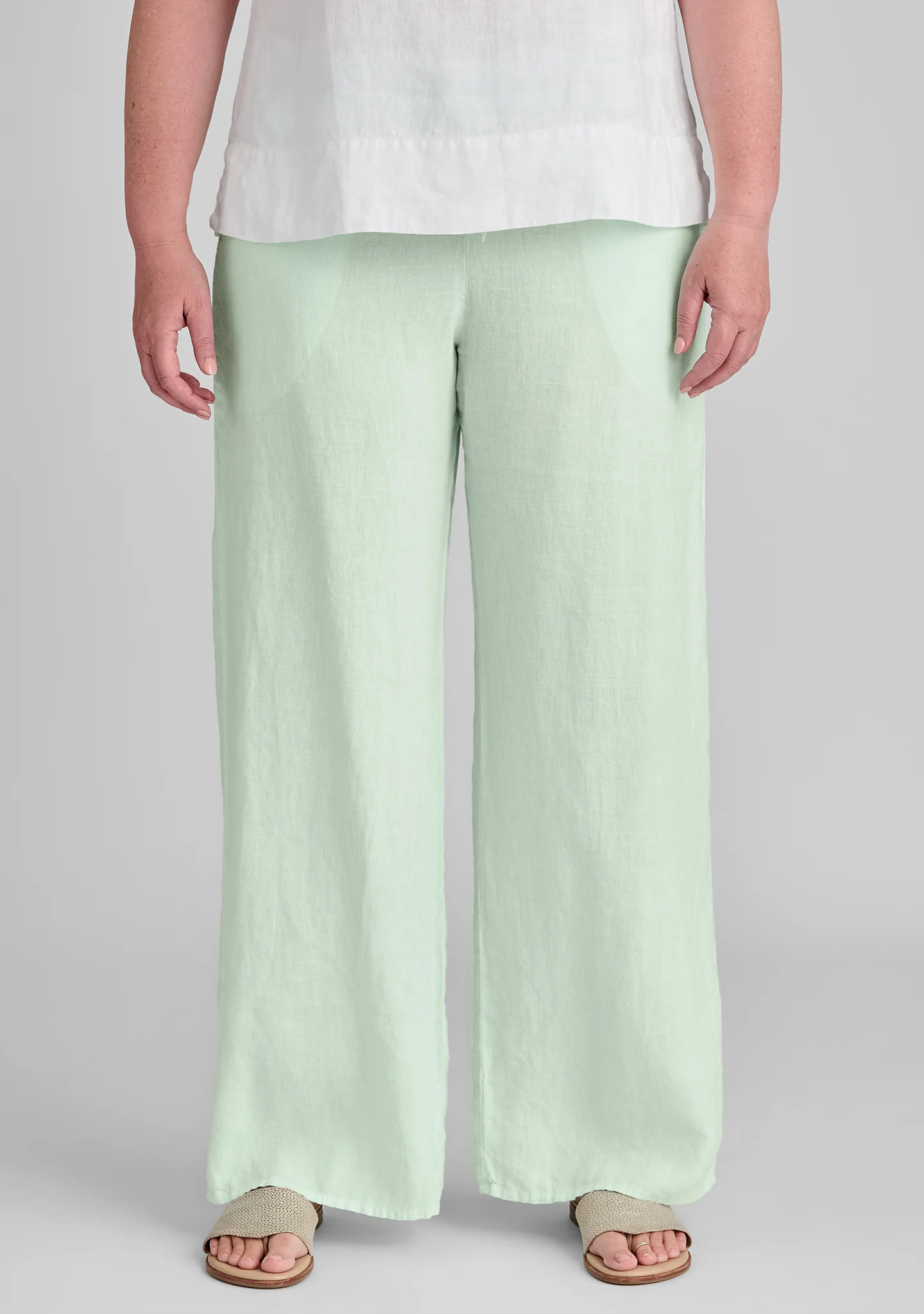 Flat Iron Pant - Linen Drawstring Pants - FINAL SALE - Image 4