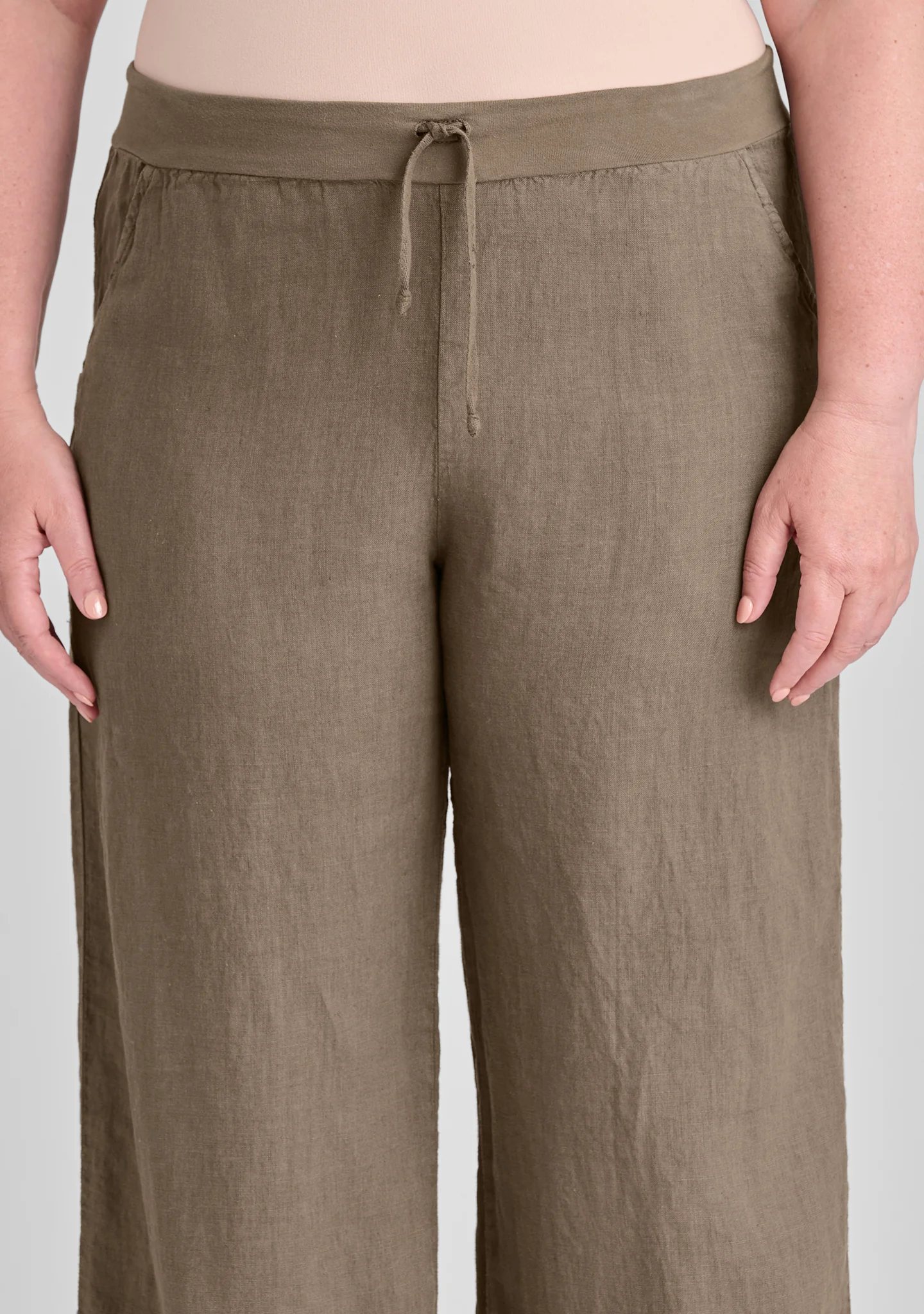 Flat Iron Pant - Linen Drawstring Pants - FINAL SALE - Image 6