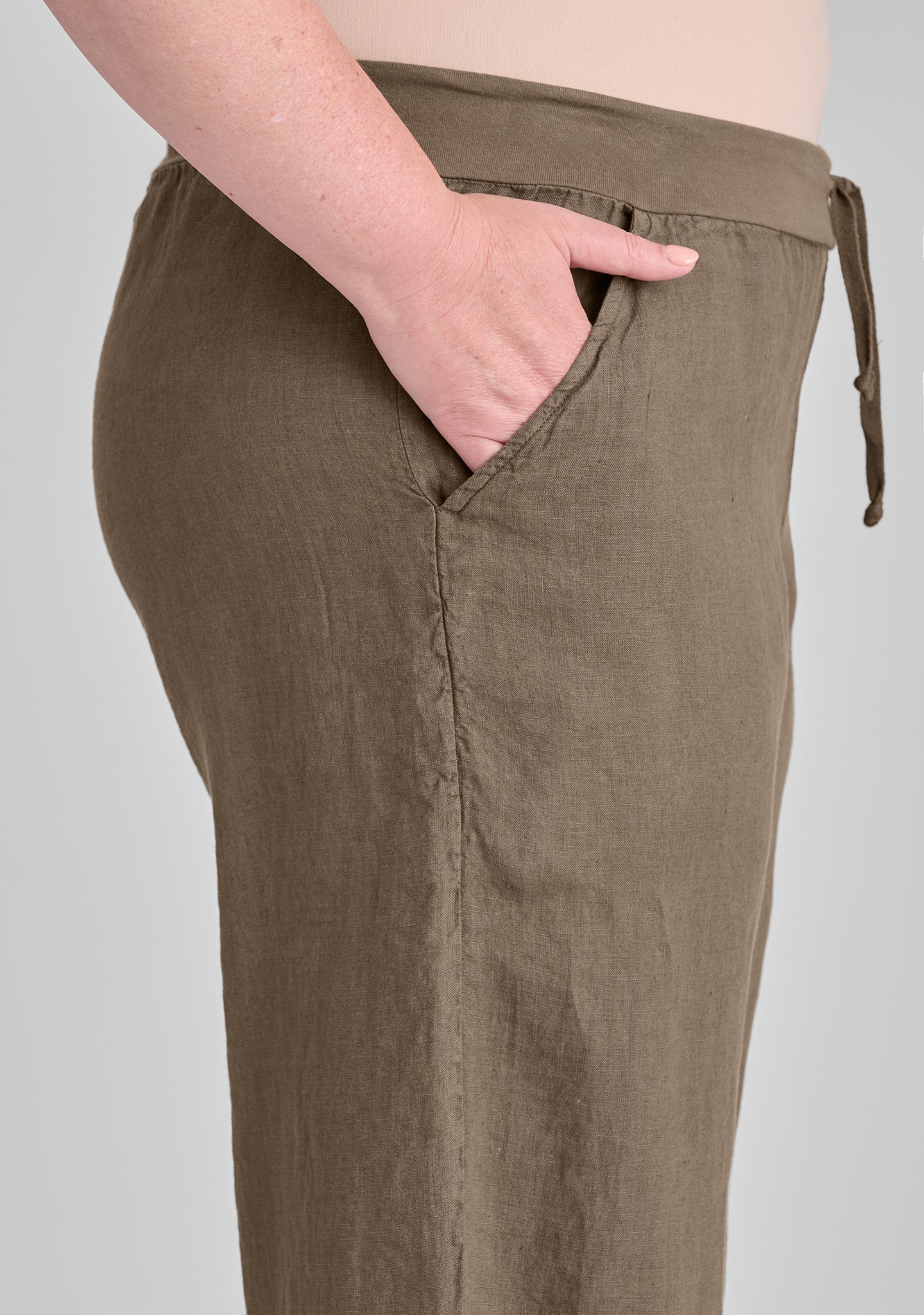 Flat Iron Pant - Linen Drawstring Pants - FINAL SALE - Image 7