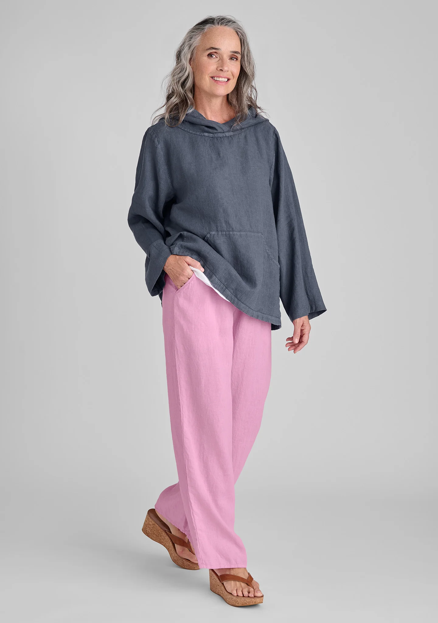 Flat Iron Pant - Linen Drawstring Pants - FINAL SALE - Image 9