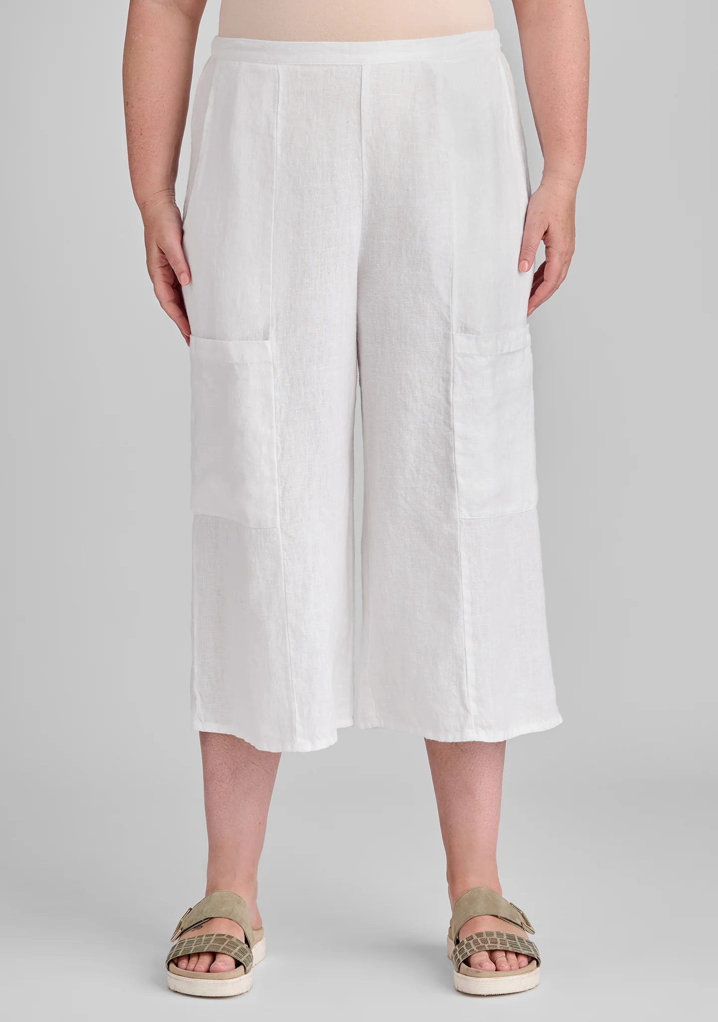 Flattering Crop - Linen Pants - FINAL SALE - Image 4