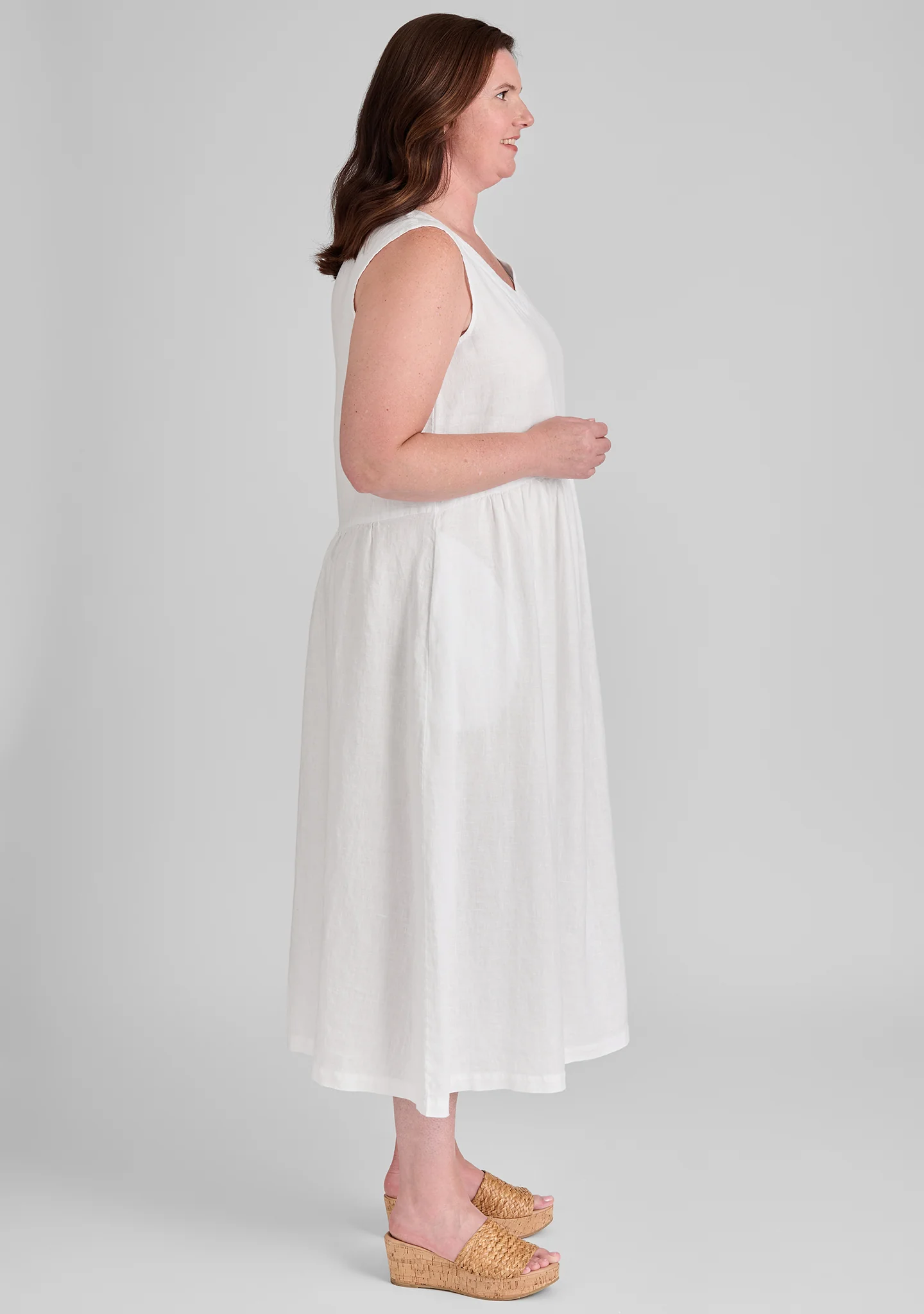 Flax-Full Dress - Linen Maxi Dress - FINAL SALE - Image 10