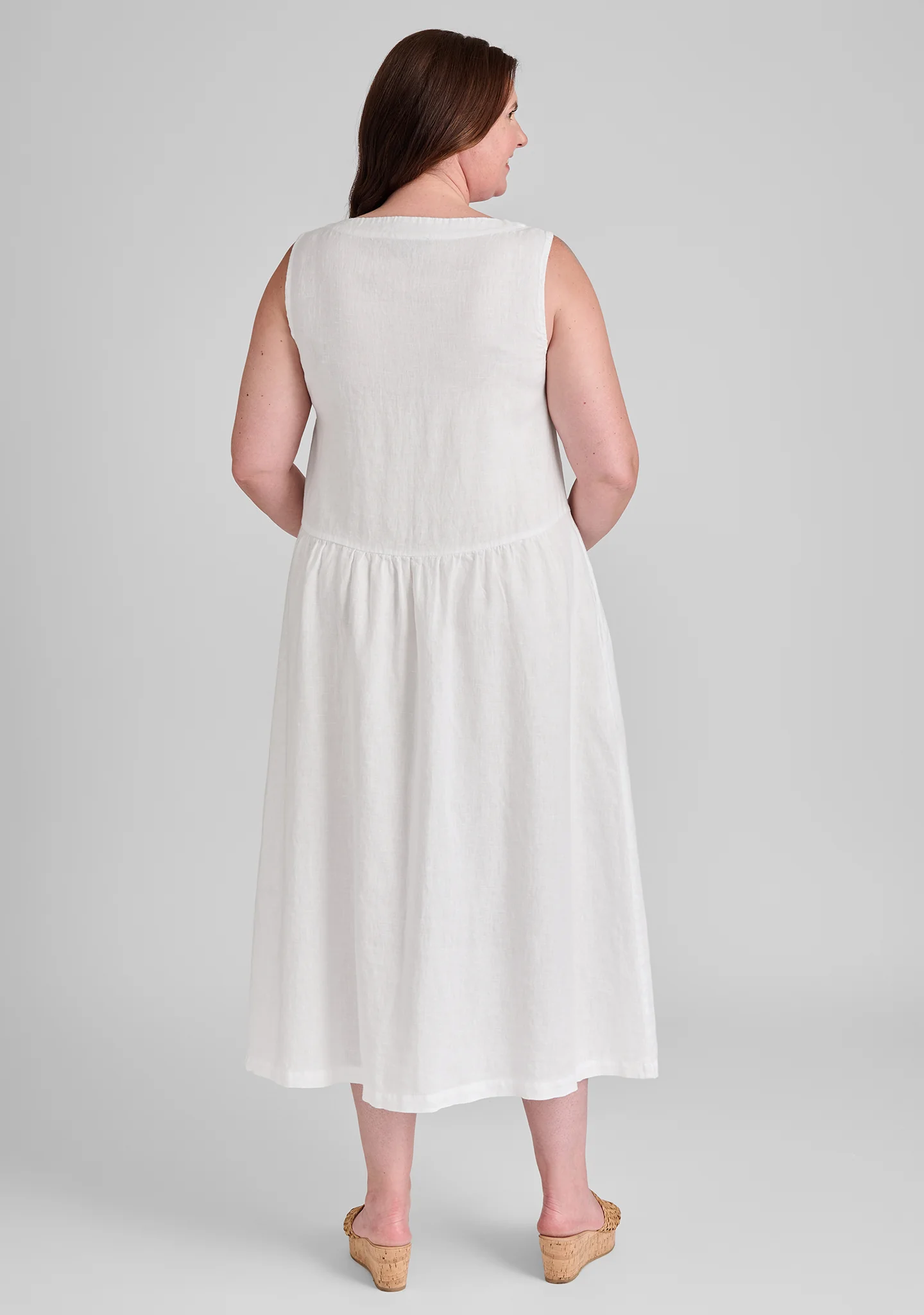 Flax-Full Dress - Linen Maxi Dress - FINAL SALE - Image 11