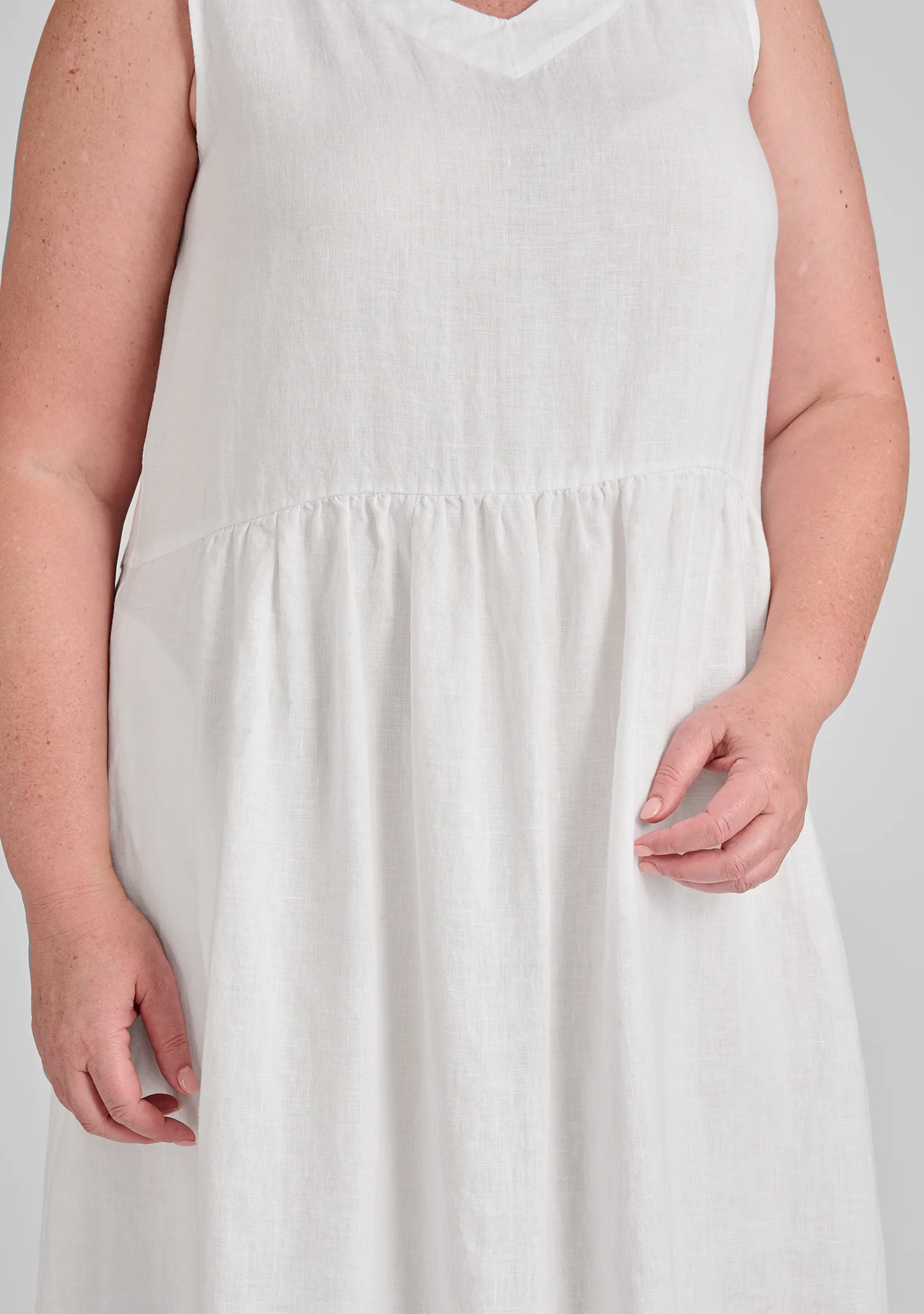 Flax-Full Dress - Linen Maxi Dress - FINAL SALE - Image 7