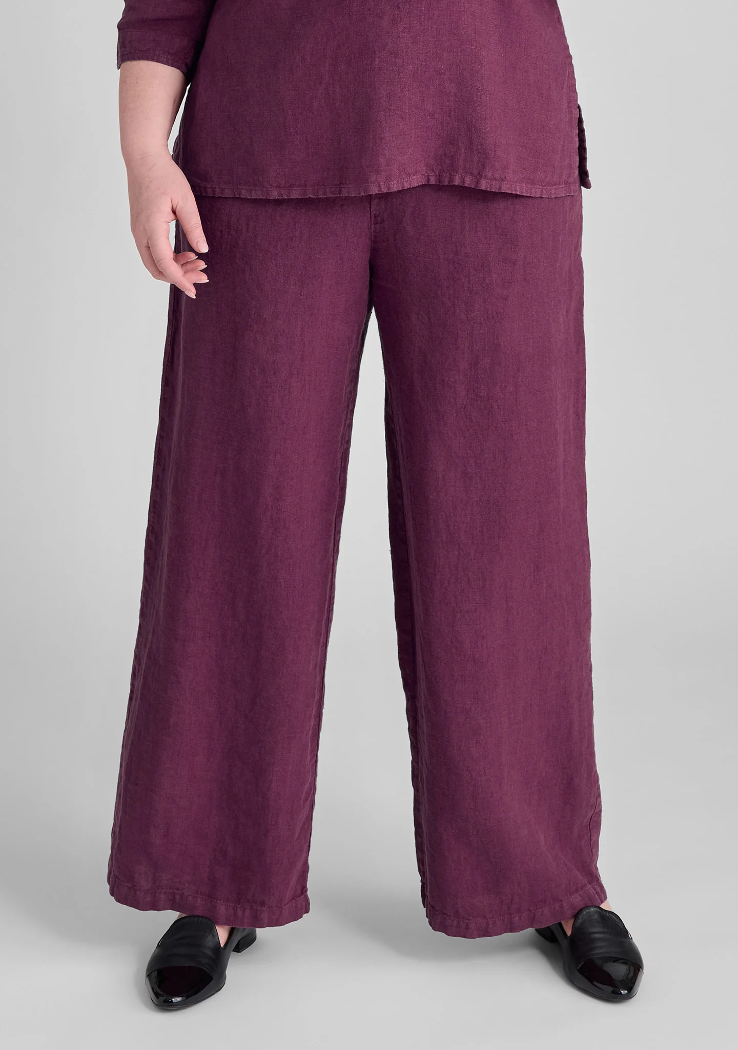 Flowing Pant - Linen Pants With Elastic Waist - FINAL SALE - Image 3