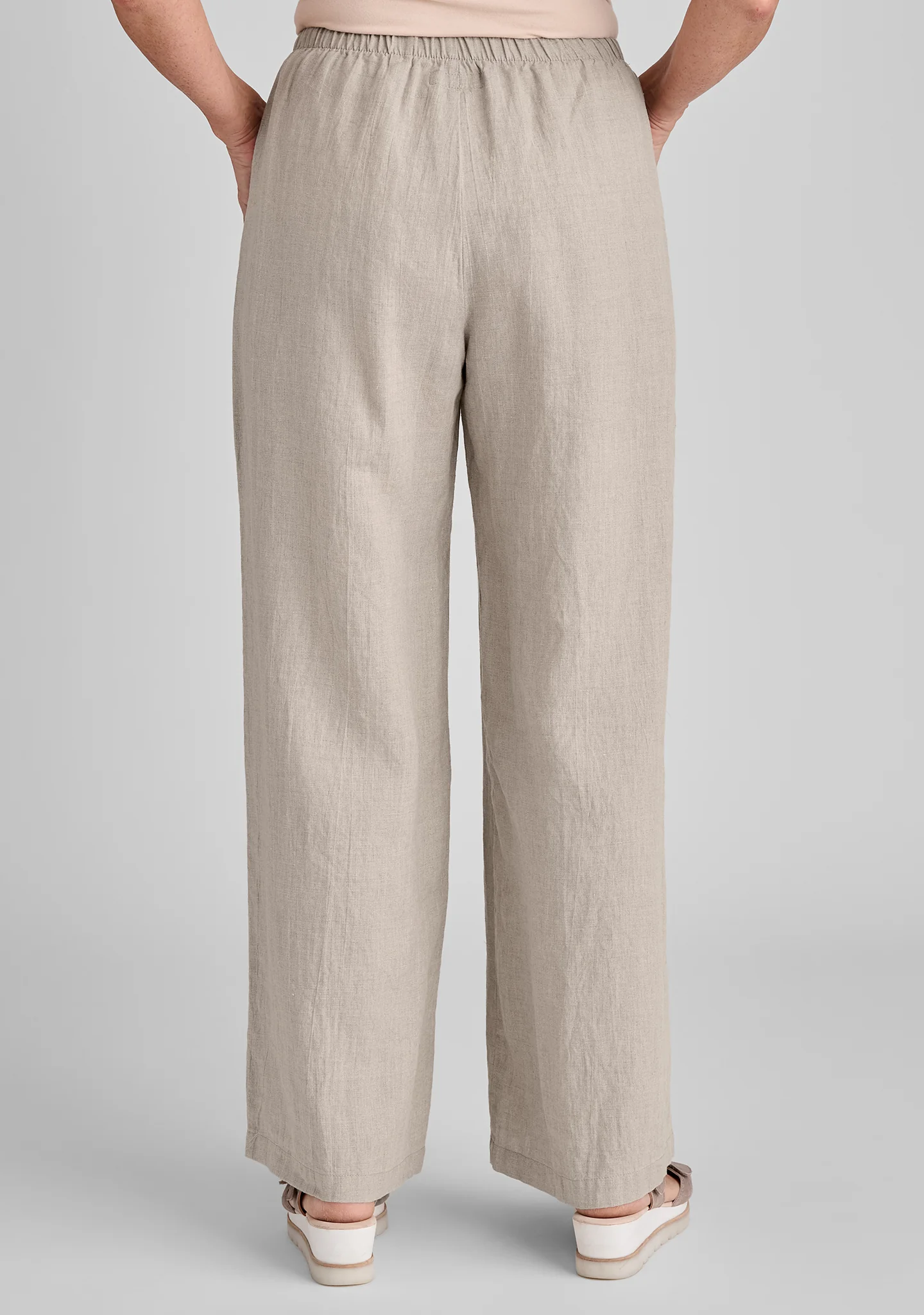 Flowing Pant - Linen Pants With Elastic Waist - Image 7