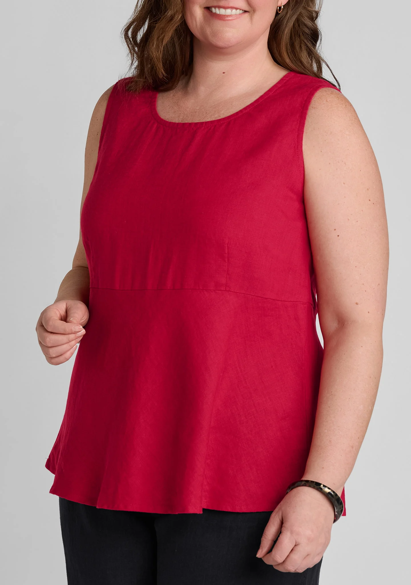 Flowing Tank - Linen Tank Top - Image 4