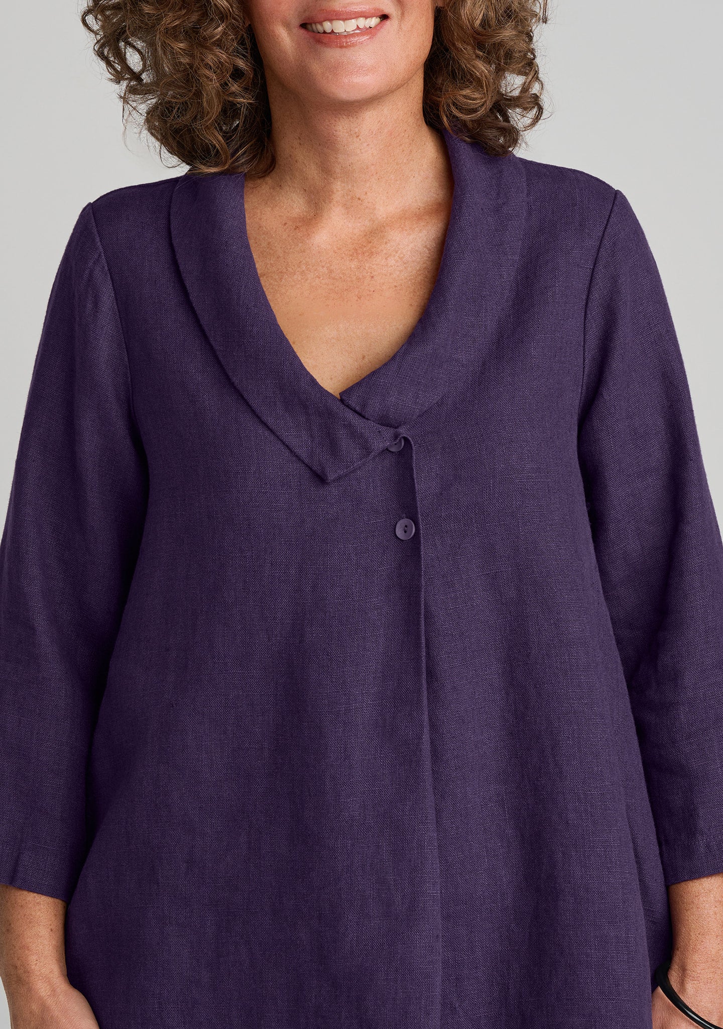 Folded Blouse - Linen Pullover - Image 5