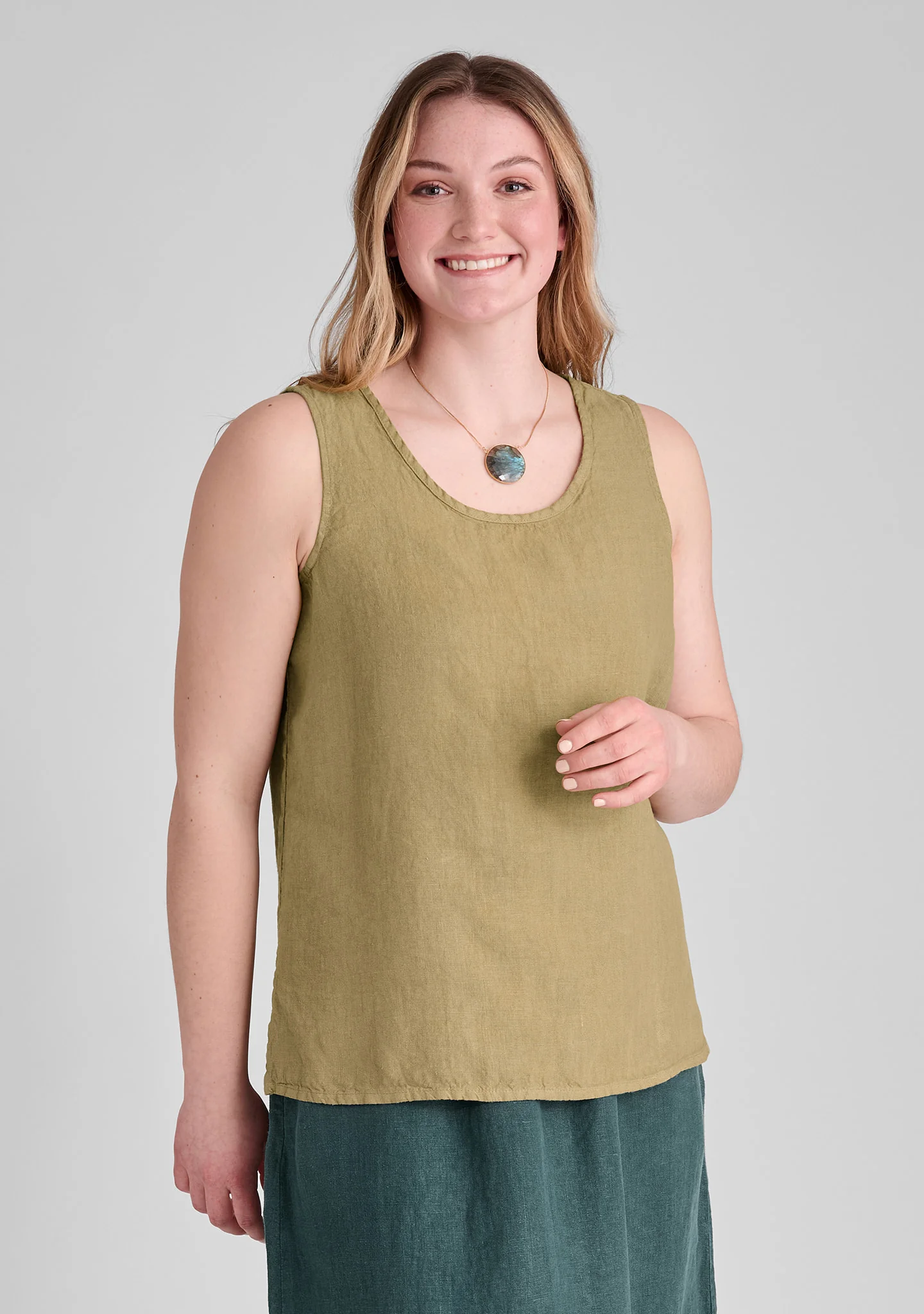Fundamental Tank - Linen Tank Top - FINAL SALE - Image 3