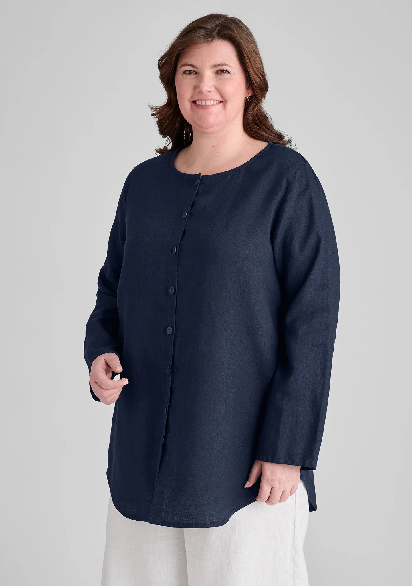 Gotcha Blouse - Linen Cardigan - FINAL SALE - Image 5