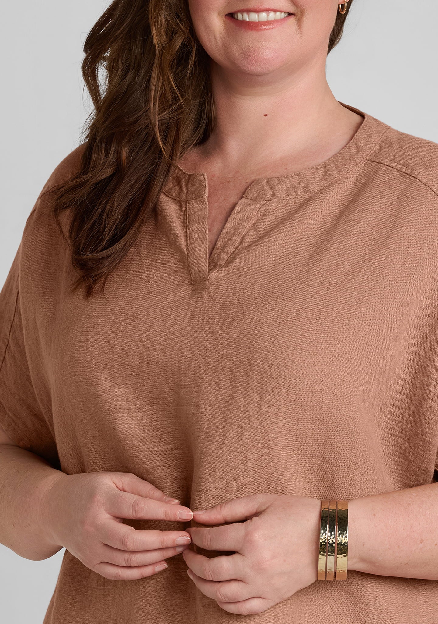 Graceful  Blouse - Linen Pullover - Image 5