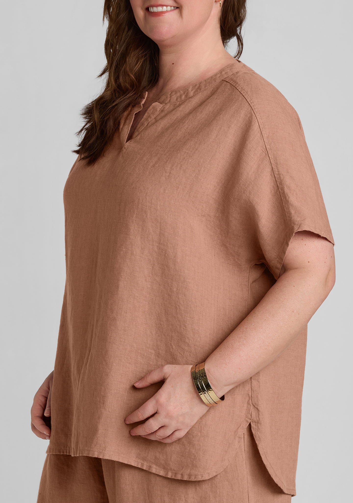 Graceful  Blouse - Linen Pullover - Image 6