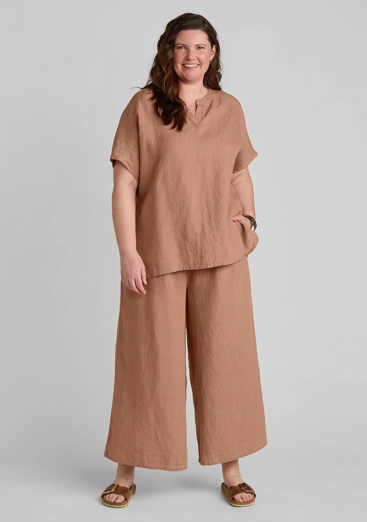 Graceful  Blouse - Linen Pullover - Image 8
