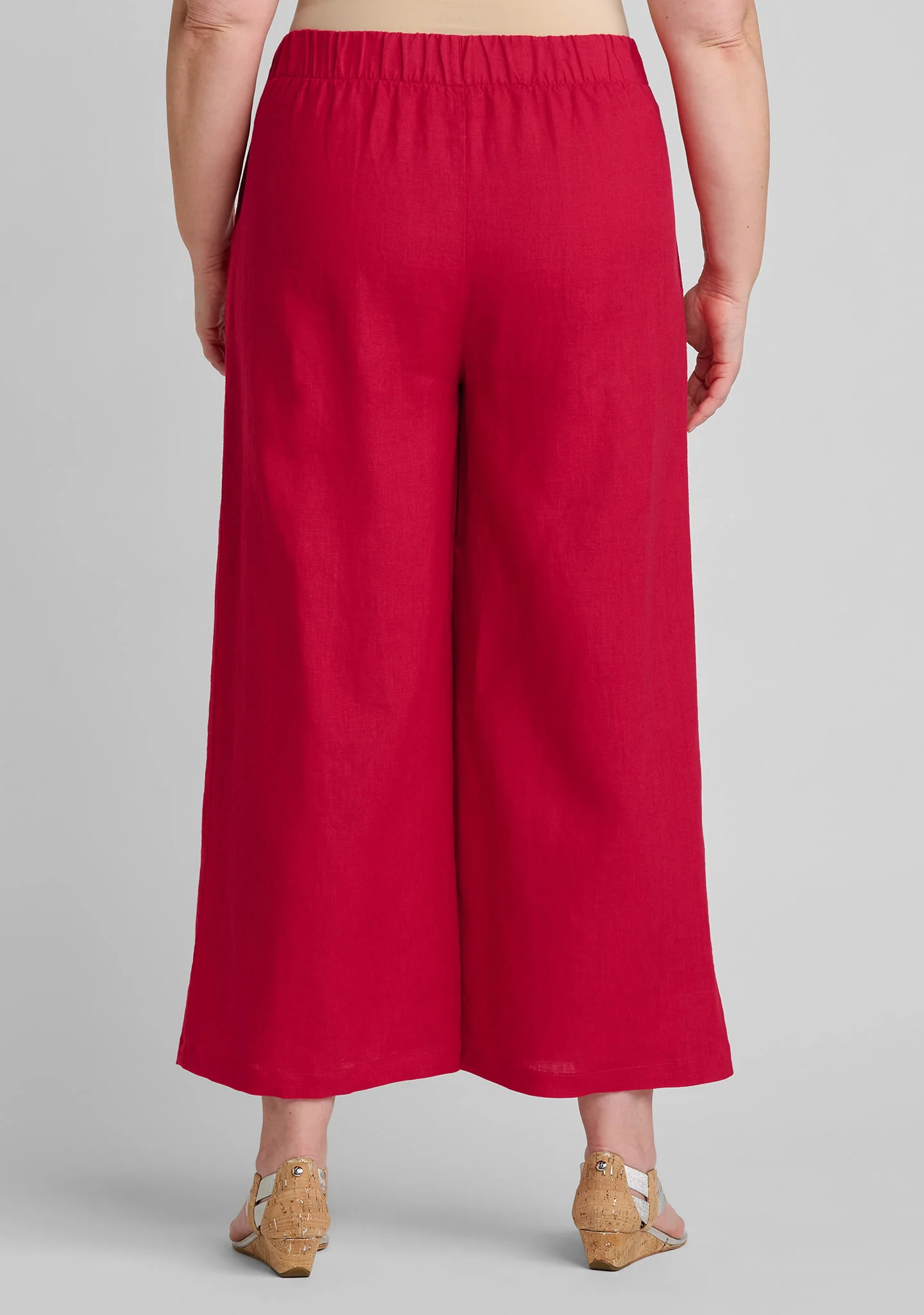 Graceful Flood - Wide Leg Linen Pants - Image 8