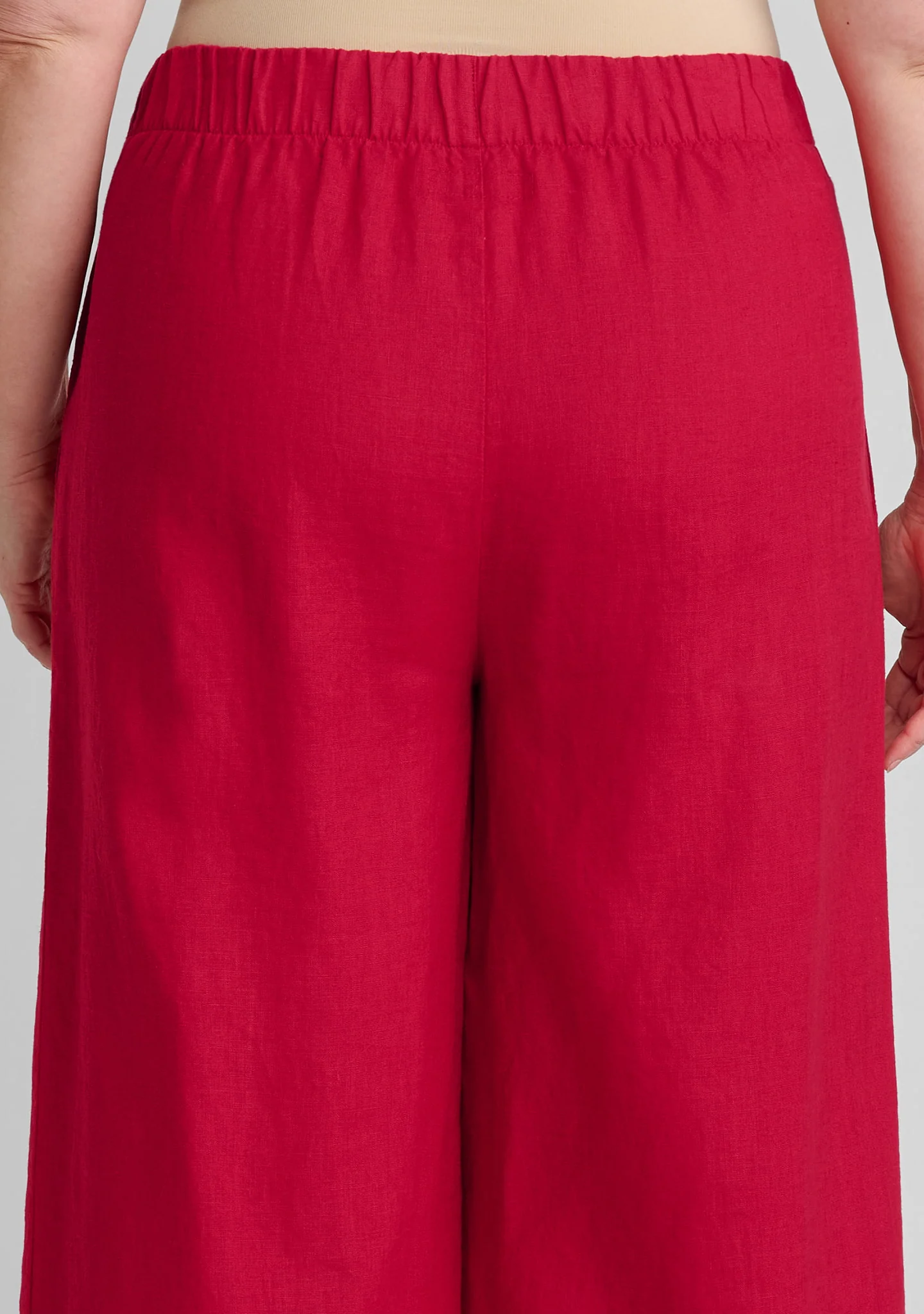 Graceful Flood - Wide Leg Linen Pants - Image 9